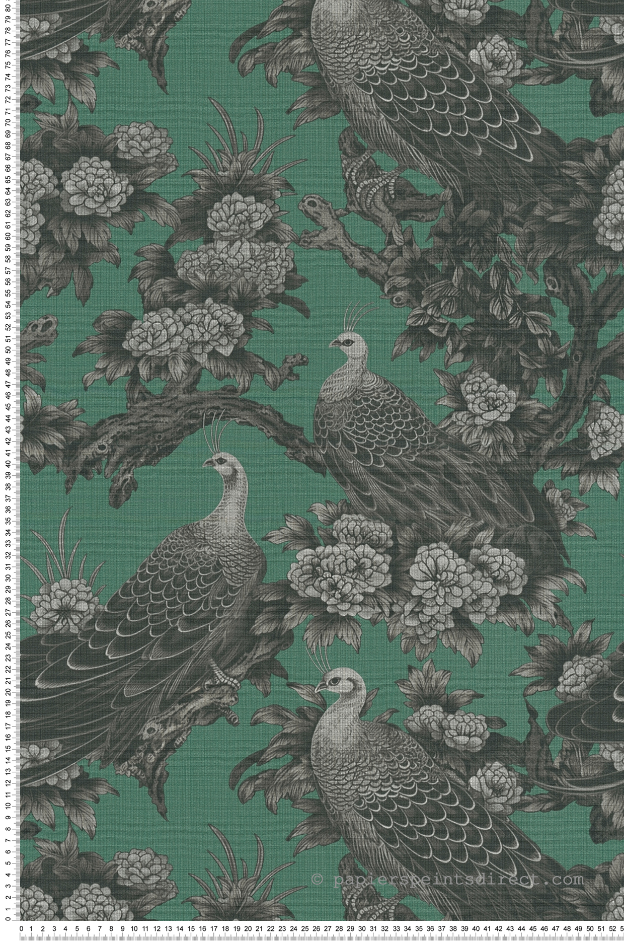 Papier peint Jardin Paon vert sapin - Metropolis Michalsky 6 de Livingwalls | Réf. AS-399822