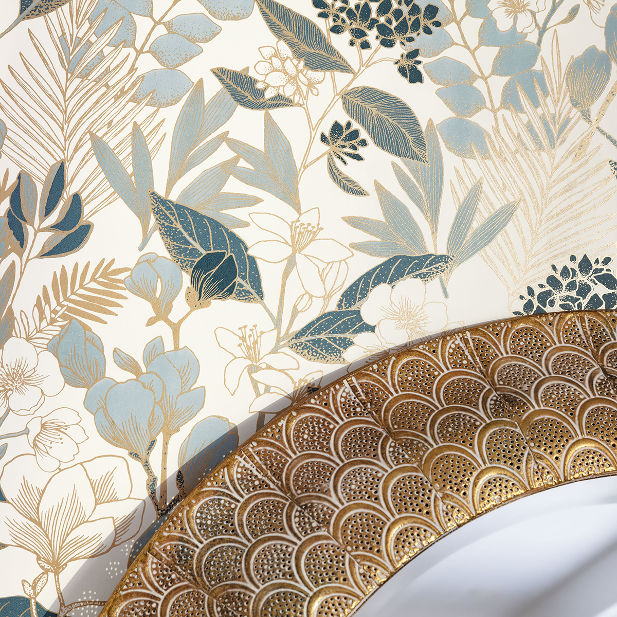 Papier peint Nature Champêtre blanc - Only Blue de Casélio | AMB Réf. ONB102656260