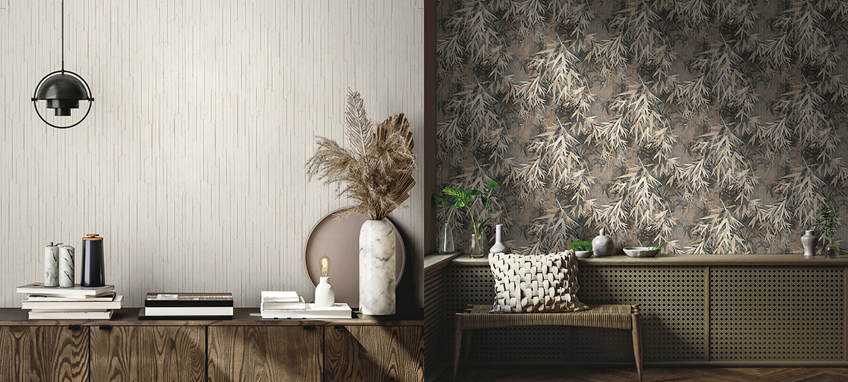 Papier peint Bambou Fargesia bleu - Folium de Montecolino | AMB Réf. MC-FO18604