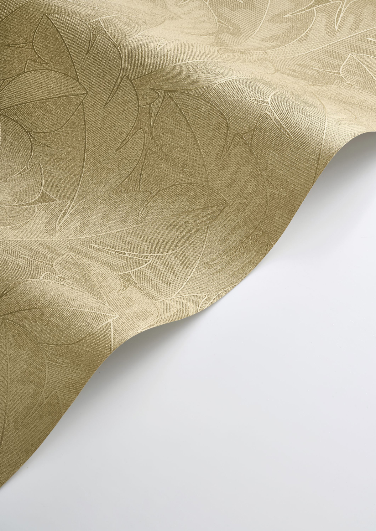 Papier peint Feuillage Tropical Yuto doré - Vegetals de Casadéco AMBV| Réf. VEGE201292323