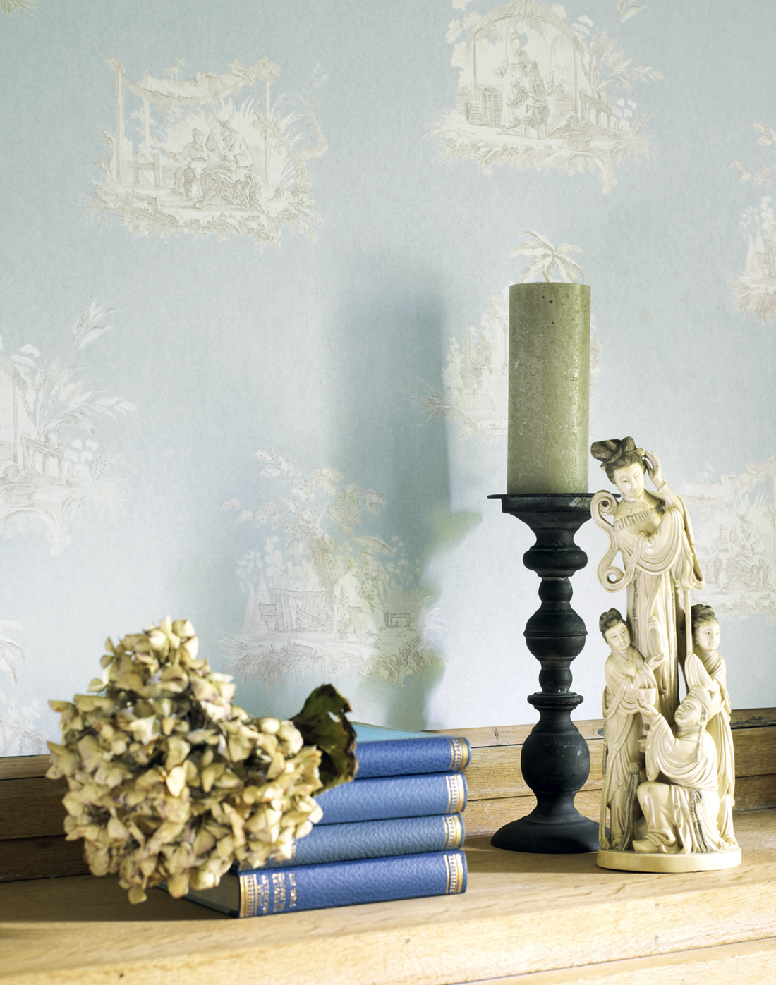 Chinoiseries bleues - Collection Fontainebleau de Casadéco