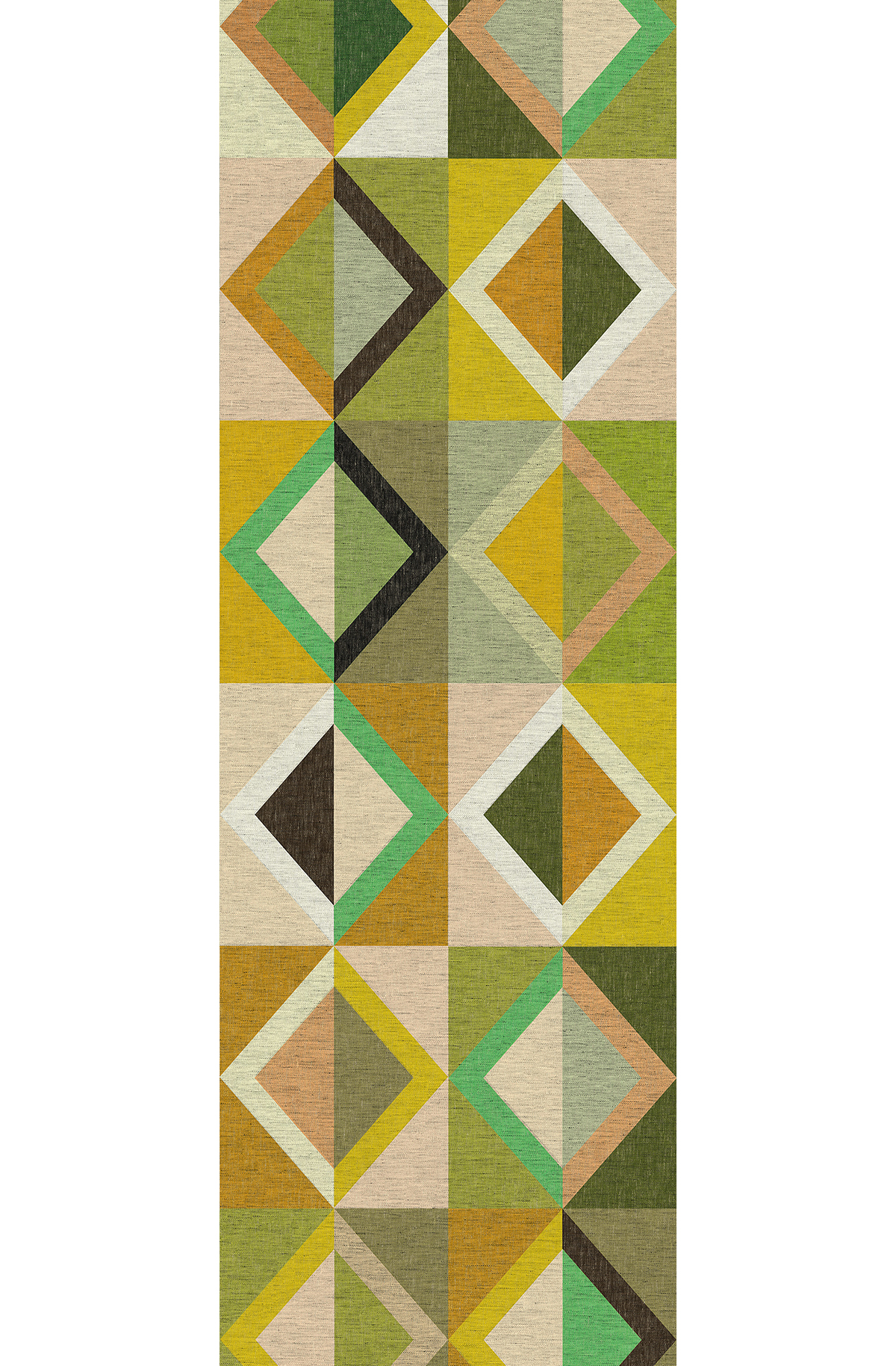 Papier peint panoramique Géométrique Lunca vert - B H260 - Joy de Masureel | Réf. MAS-DGJOY4022-260