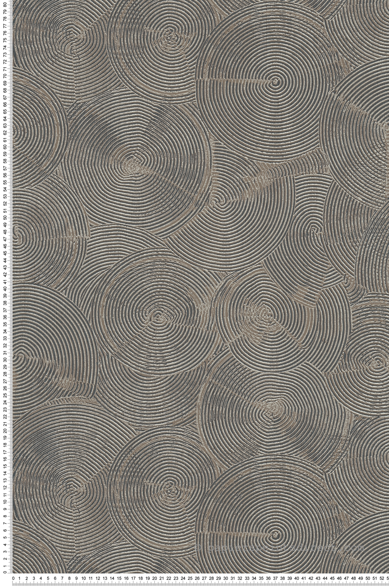 Papier peint Géométrique Cercle noir bronze - Metropolitan Stories 2 d'AS Création | Réf. SP15534