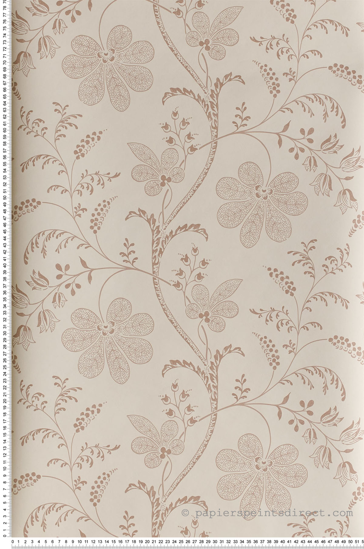 Papier peint Bedford Square Hellebore - Collection London Wallpapers V de Little Greene