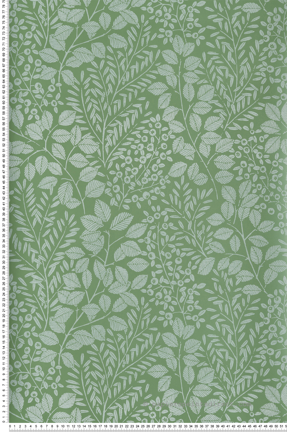 Papier peint Empreinte Végétale Elin vert - Delicatesse de Lutèce | Réf. LTC-FD26515