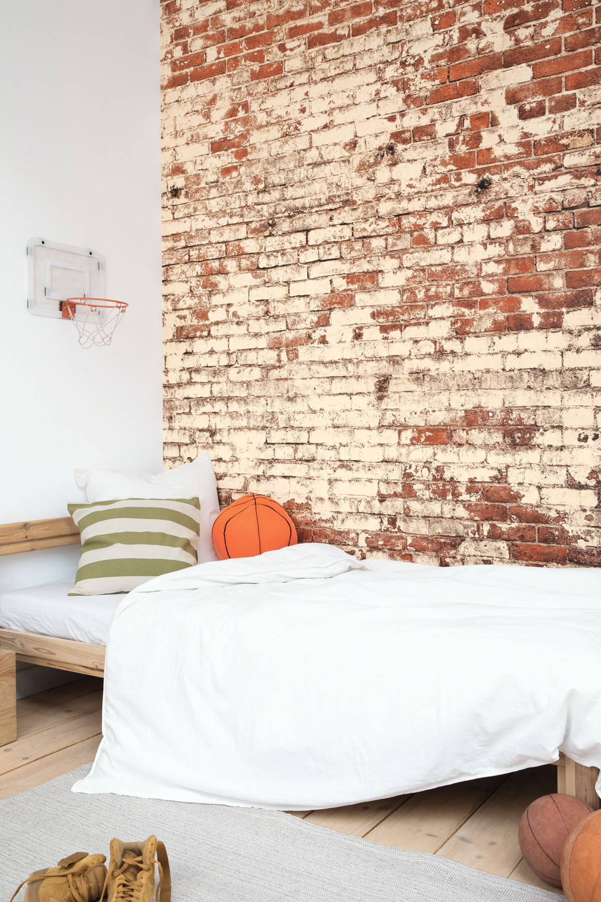 Papier peint Panoramique Brique Poetic Wall rouge 200x310 - Young And Free de Casélio | Réf. YNF103438204