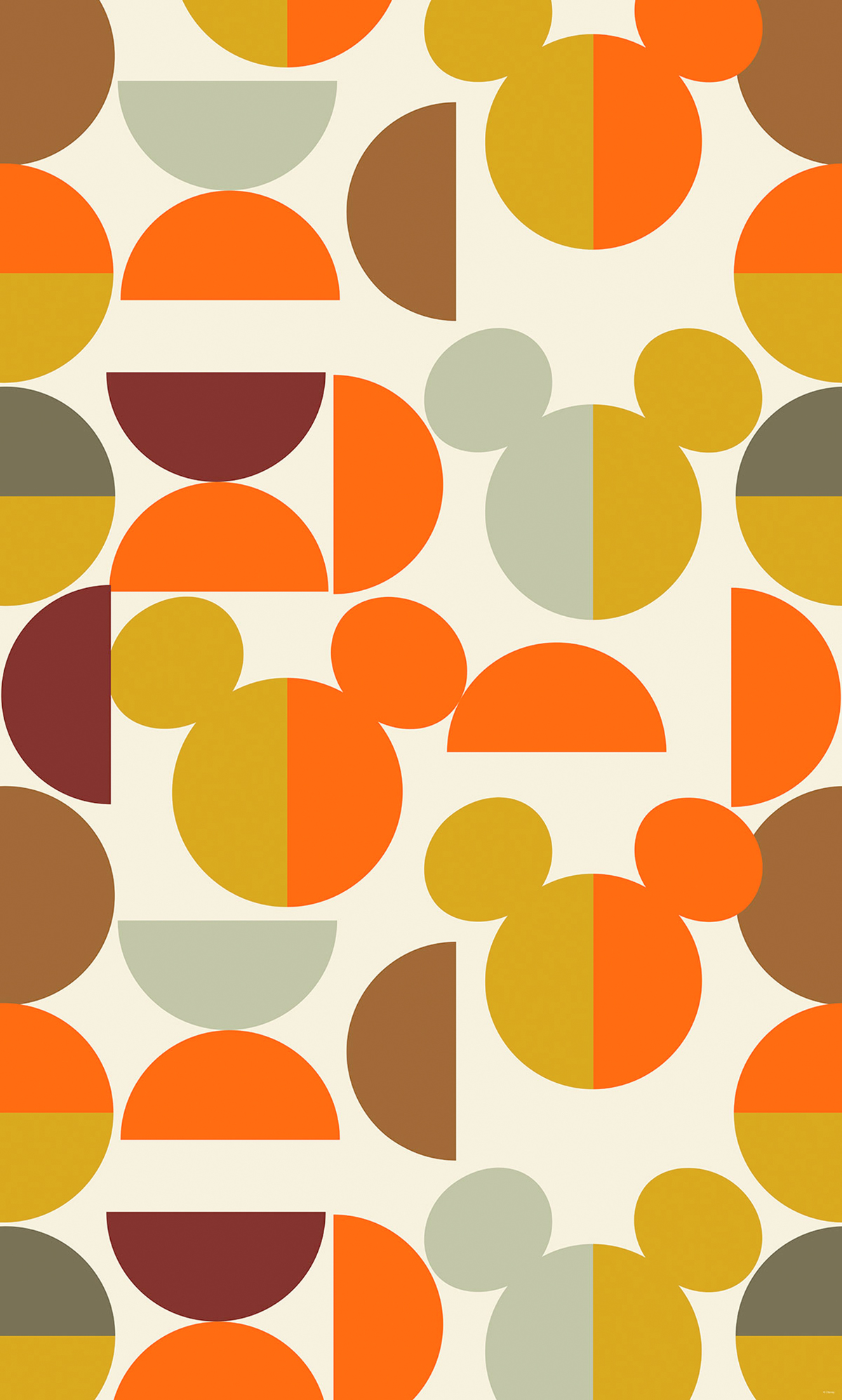 Papier peint panoramique Géométrique Mickey Mouse Disney Finding - Papier peint Komar Into Wonderland