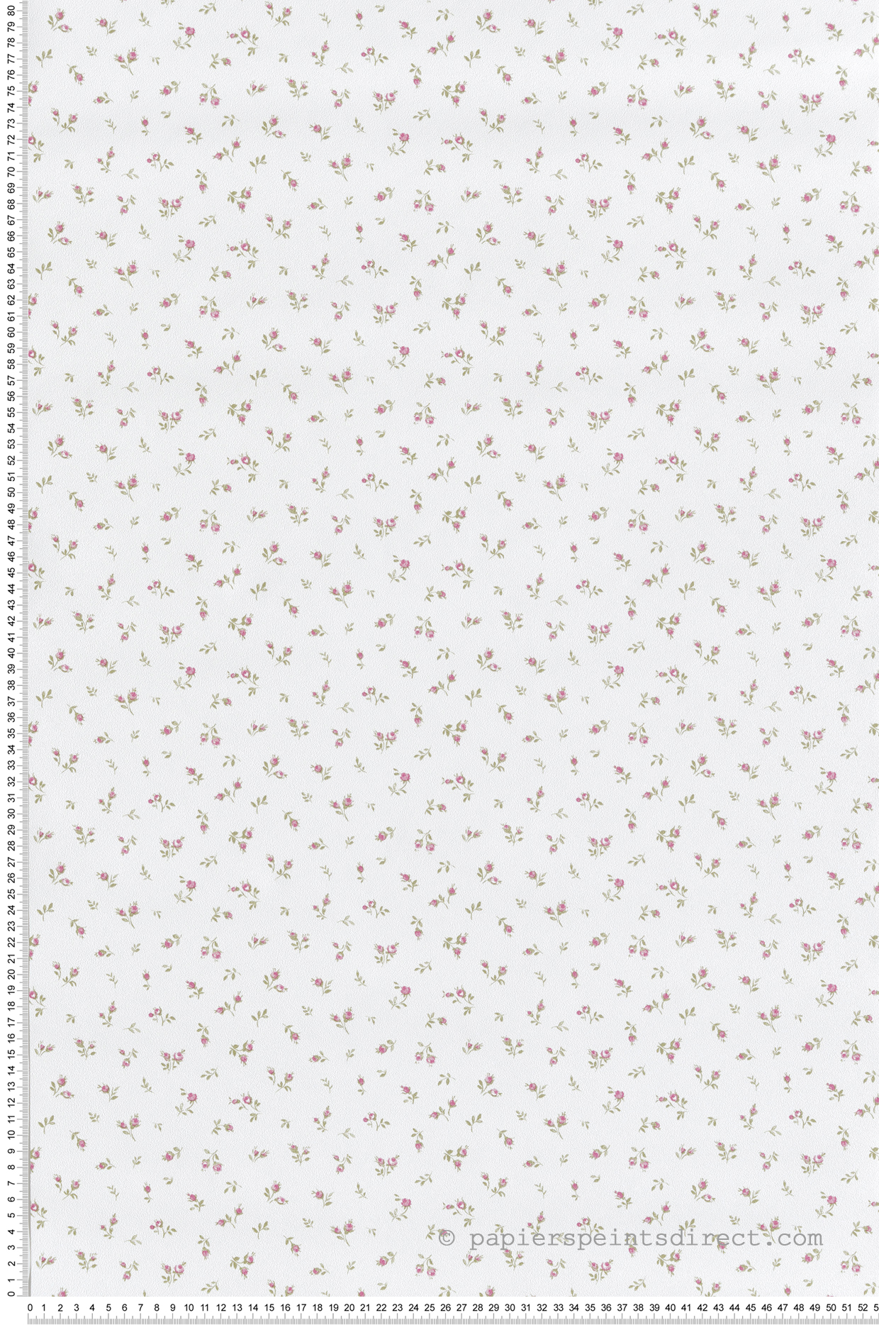 Papier peint Petites Fleurs Vintage rose vert - Garden Party 2 de Montecolino | Réf. MC-8371