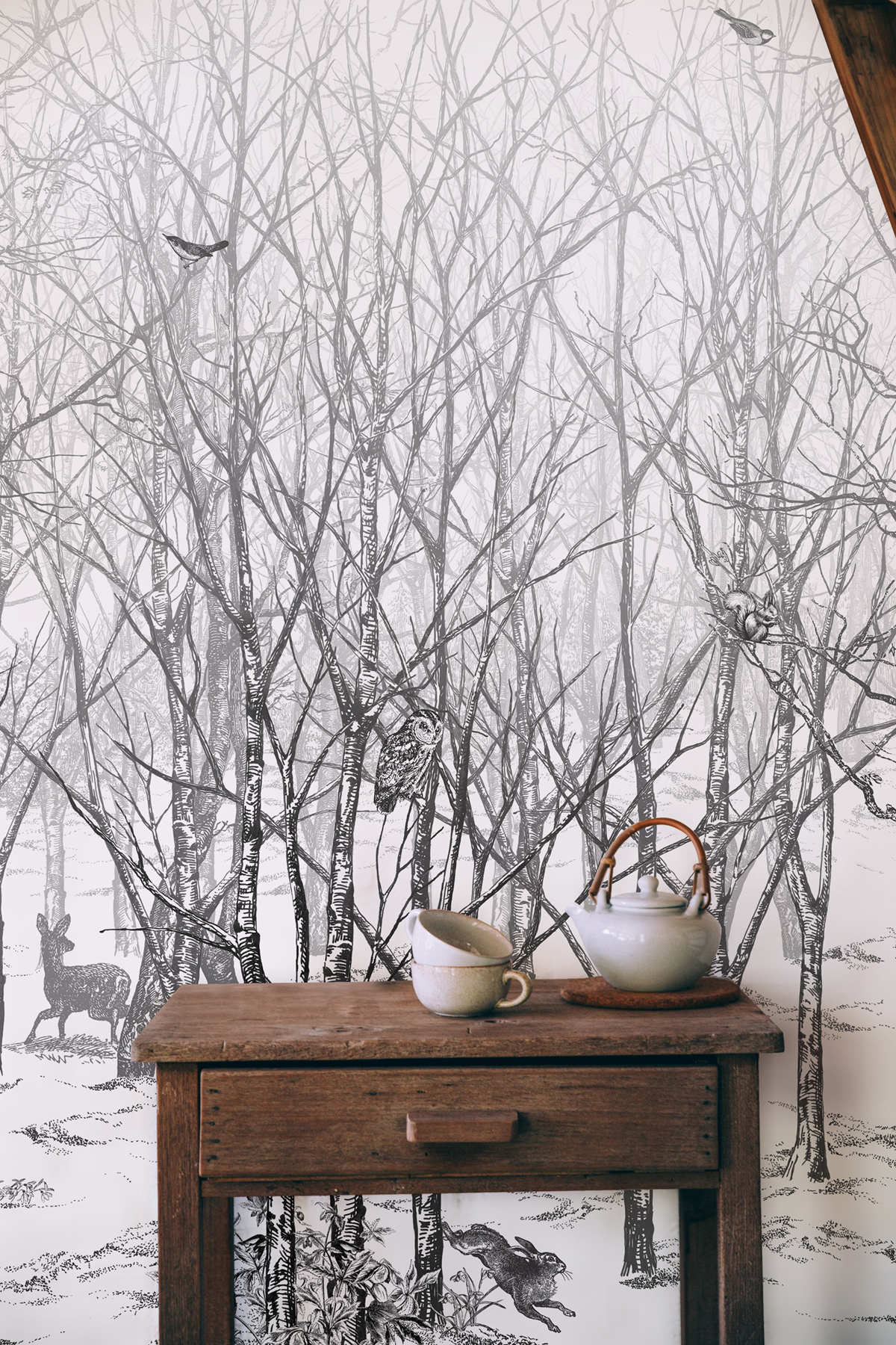 Papier peint panoramique Forêt enchantée - Isidore Leroy AMB4