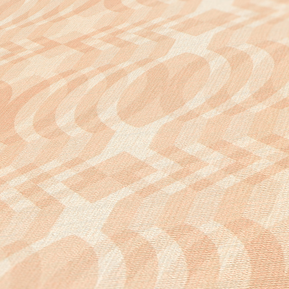 Papier peint Graphique Rétro rose poudré - Retro Chic d'A.S. Création AMB4 | Réf. AS-395345