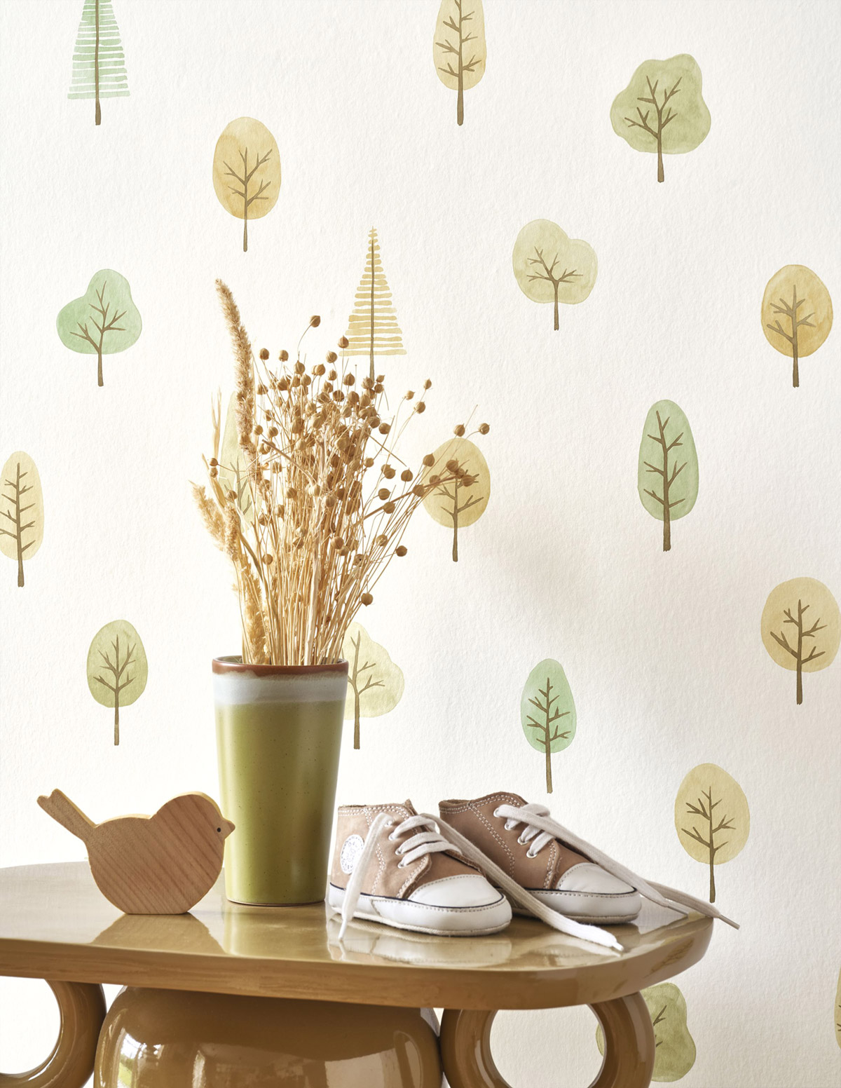 Papier peint Arbre Walk in the Park vert feuille - Once Upon A Time 2 de Casadéco AMB2 | Réf. OUTD200867410