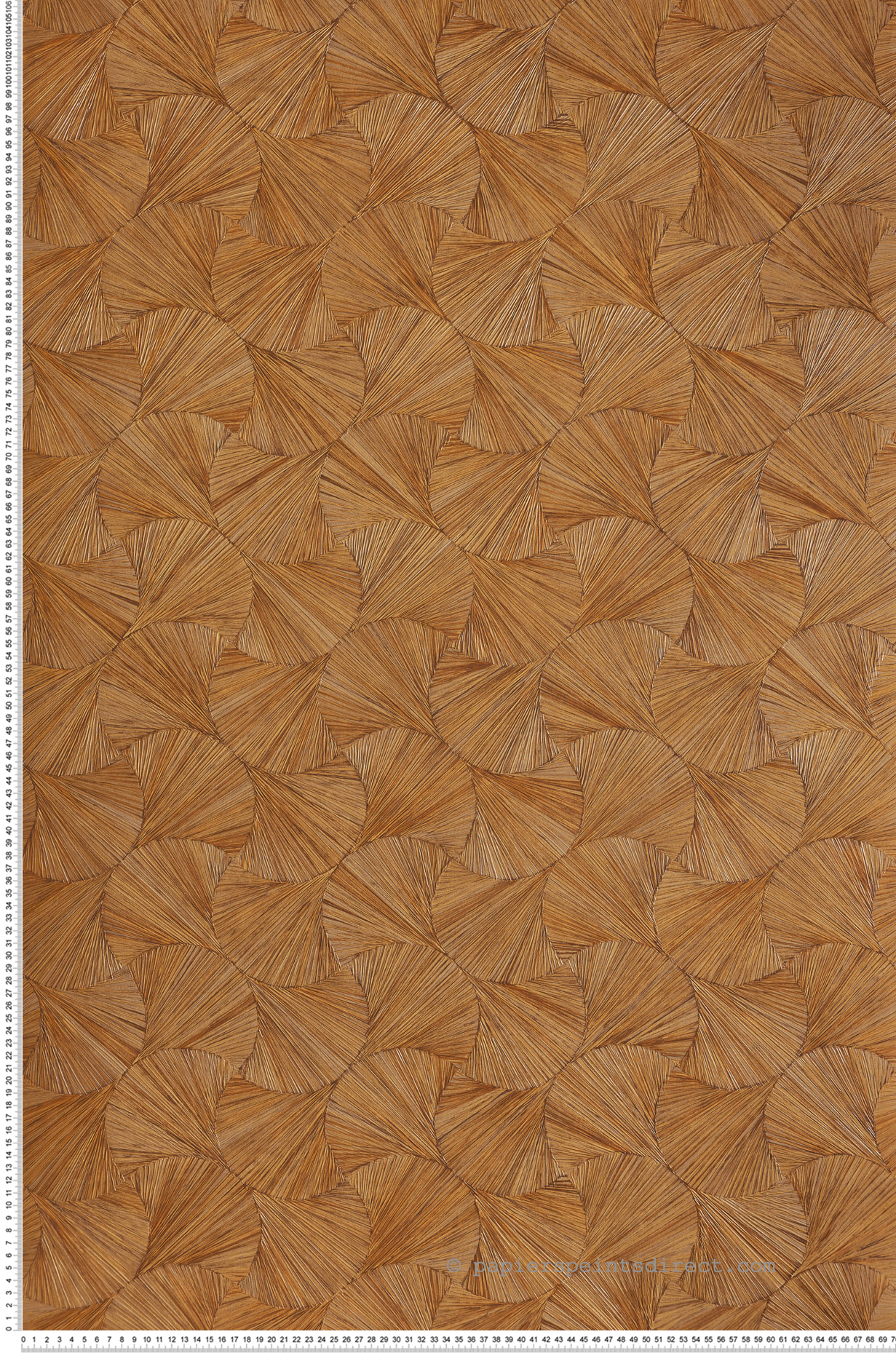 Papier peint Ecaille Végétale Lombok jaune ocre - Archipel de Casamance | Réf. CAS-75321120