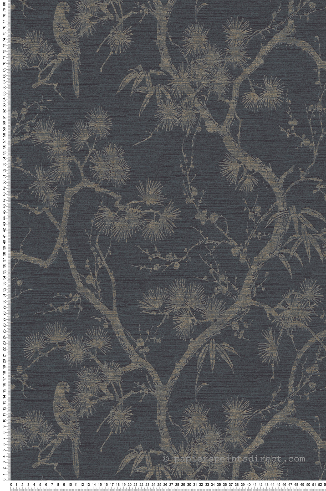 Papier peint Jardin Japonais noir - Metropolitan Stories 2 d'AS Création | Réf. SP15523