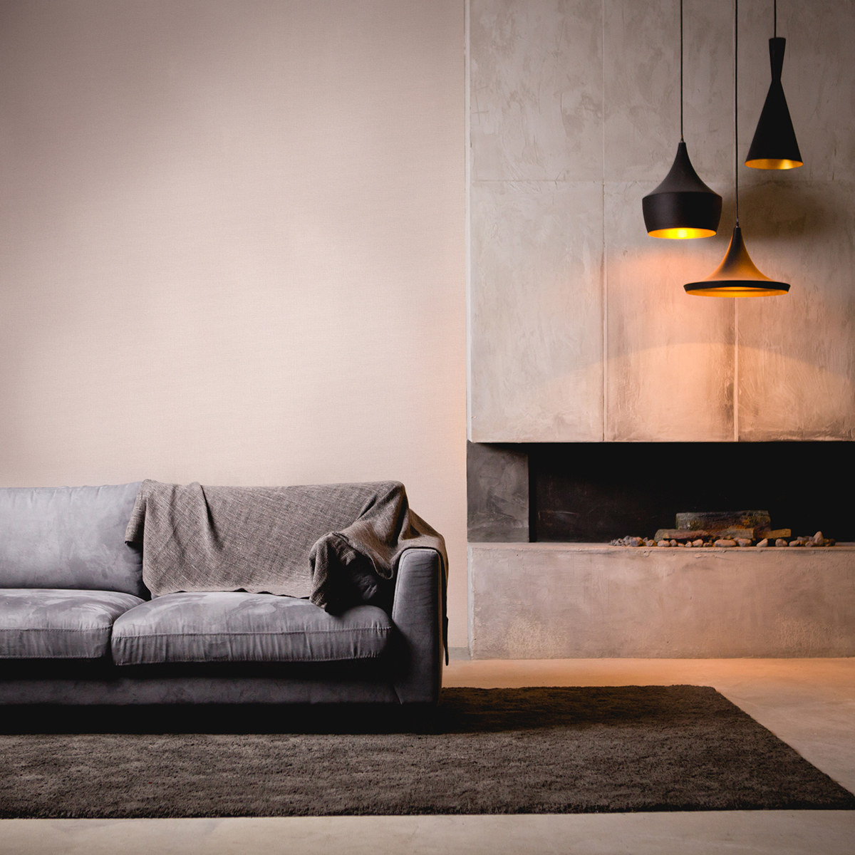 Papier peint Faux Uni Effet Lin gris perle - My Home My Spa d'A.S. Création | Réf. SP15905