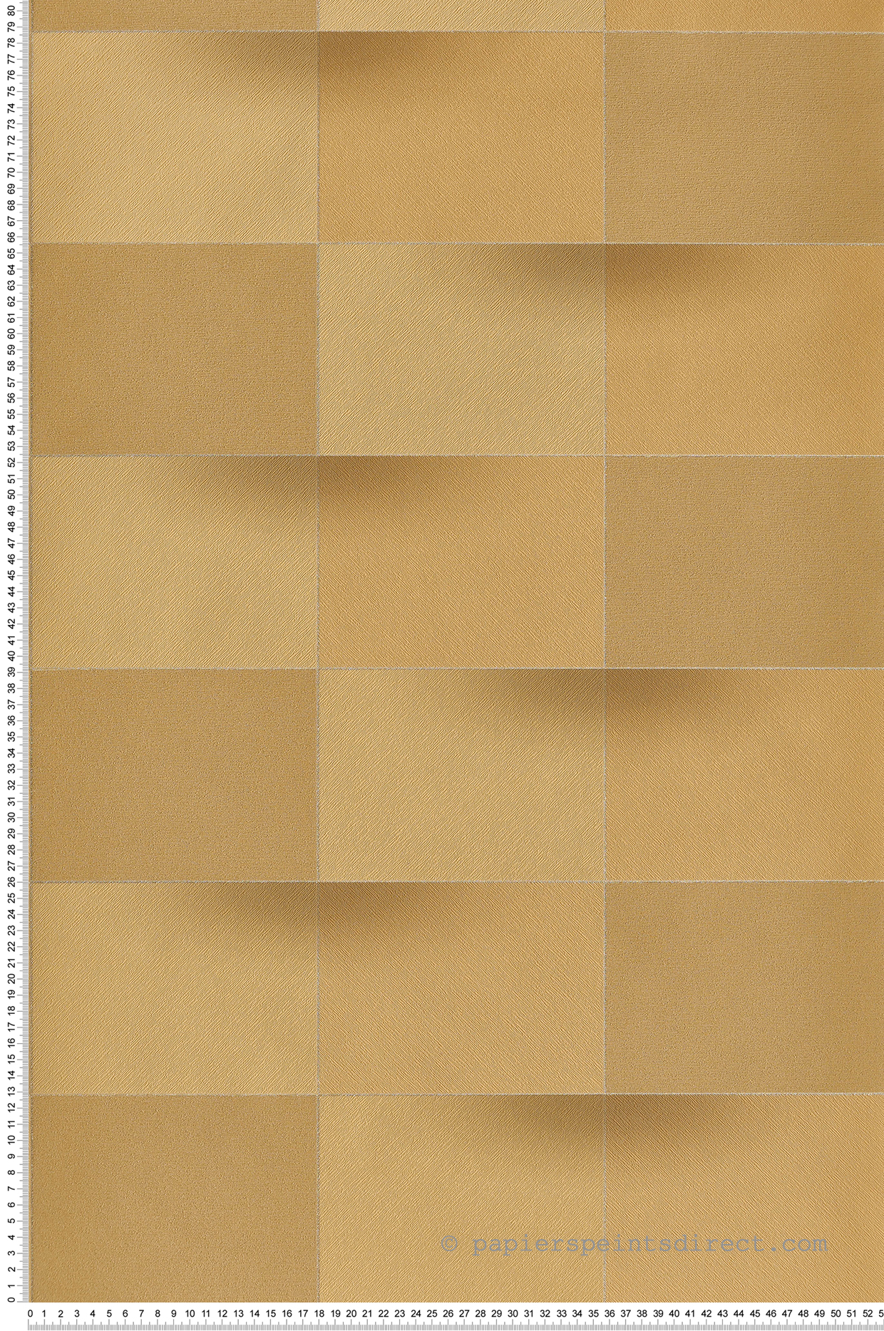 Papier peint Géométrique Blocks ocre et doré - Perception de Casadéco | Réf. PERP86532416