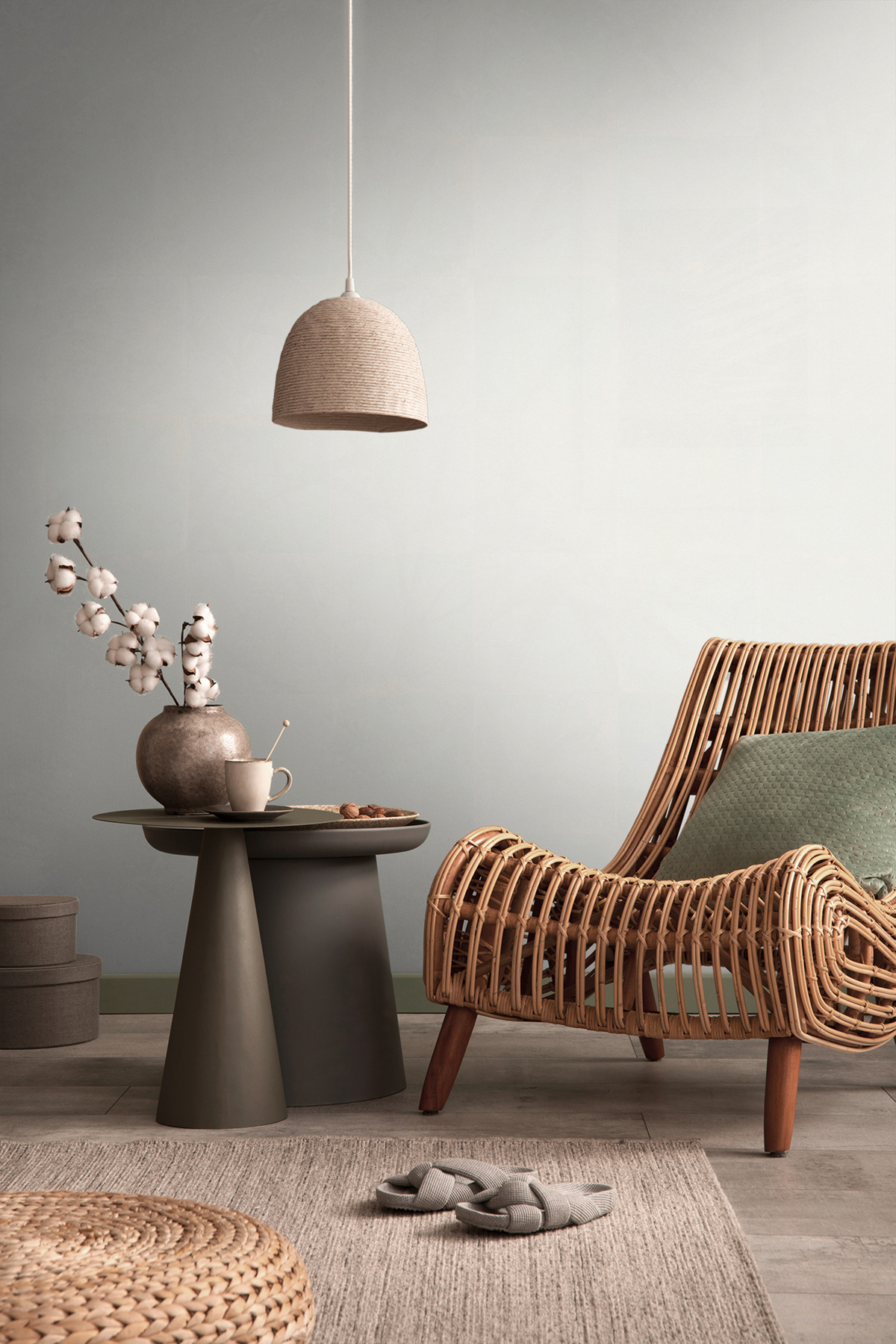 Papier peint Uni Charme Bali blanc cassé - Metropolitan Stories 3 d'A.S. Création AMB2 |  Réf. AS-392662