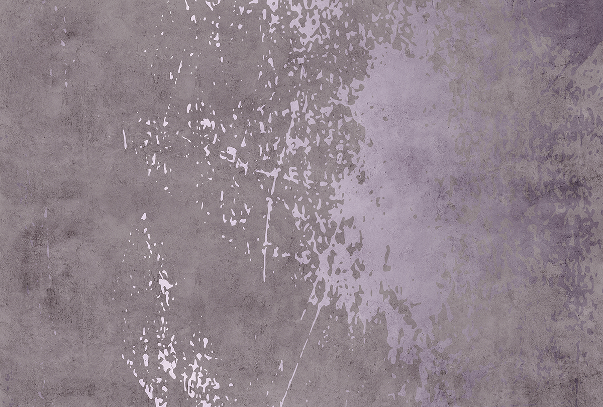 Papier peint panoramique Tache Vintage Wall gris violet - Référence DD122736 - Intissé 200g/m2 - 400 x 270 cm