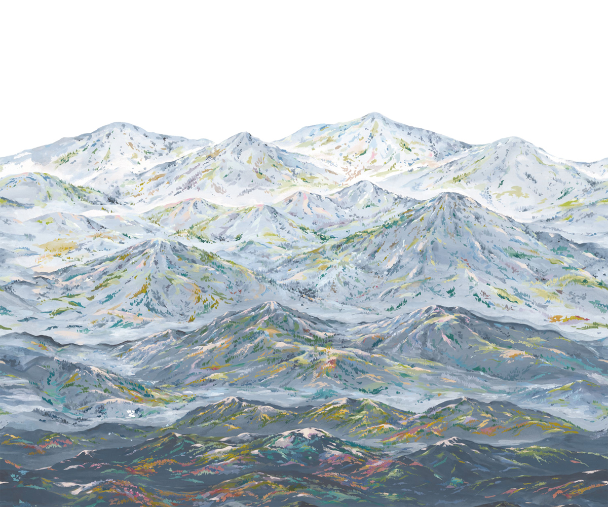 Papier peint panoramique Les Rocheuses S bleu gris 300x250 - Wonderwalls de Casadéco | Réf. WDWS88916707