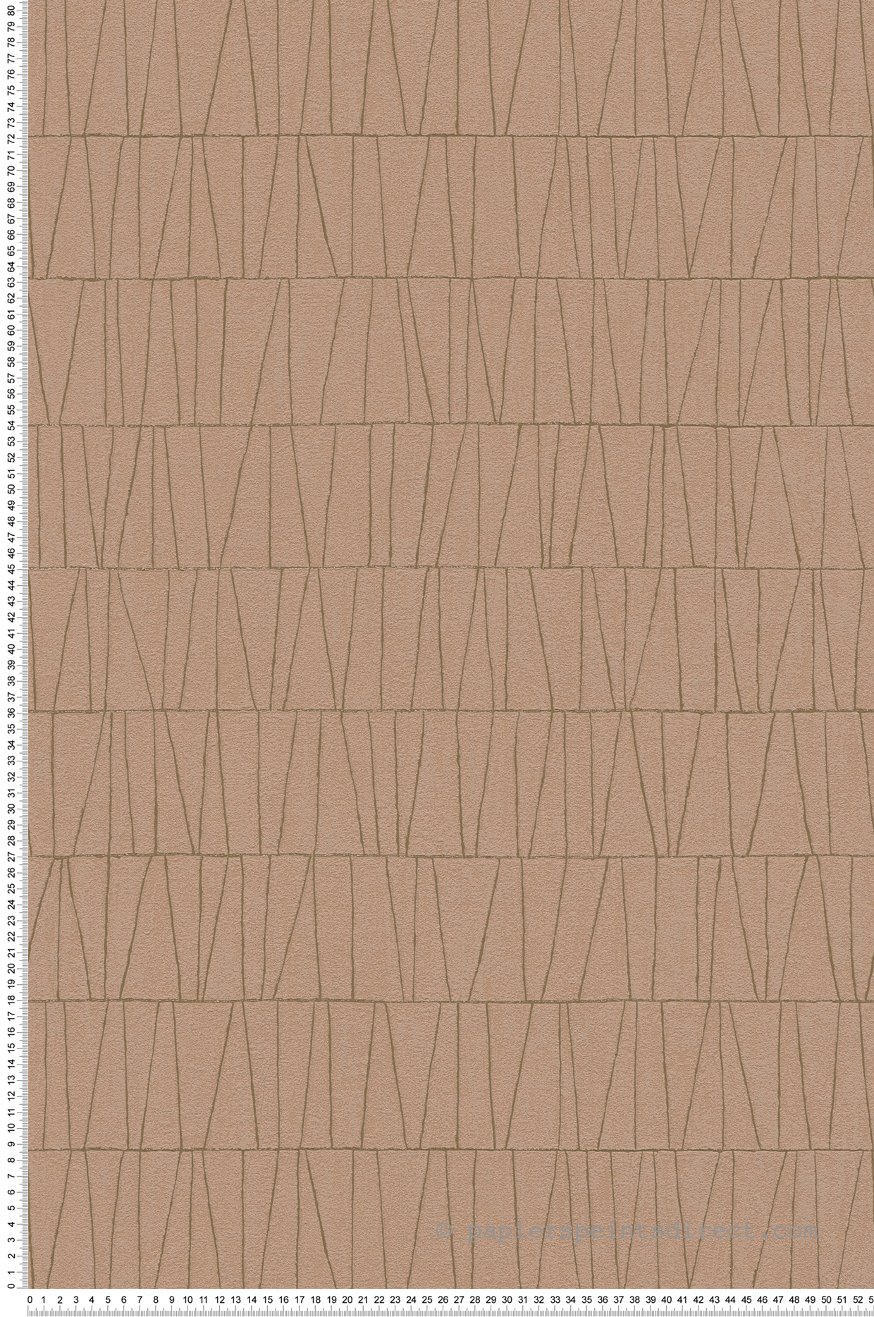Papier peint Géométrie Tracé vieux rose or cuivré - Jade 2 d'A.S. Création | Réf. AS-395065