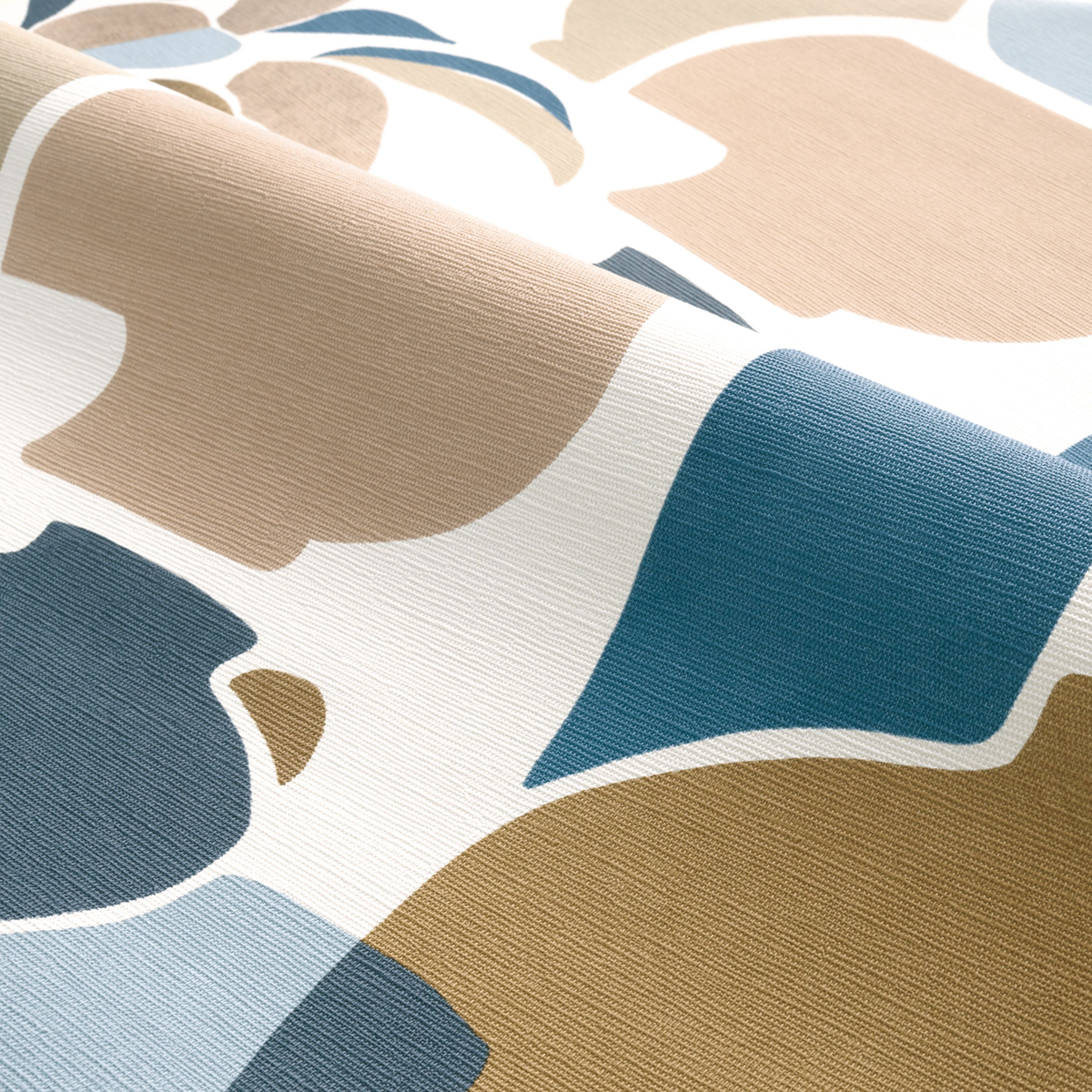 Papier peint Vase Céramique Vallauris camel marine - Terra Rossa de Casamance AMBV | Réf. CAS-76210814