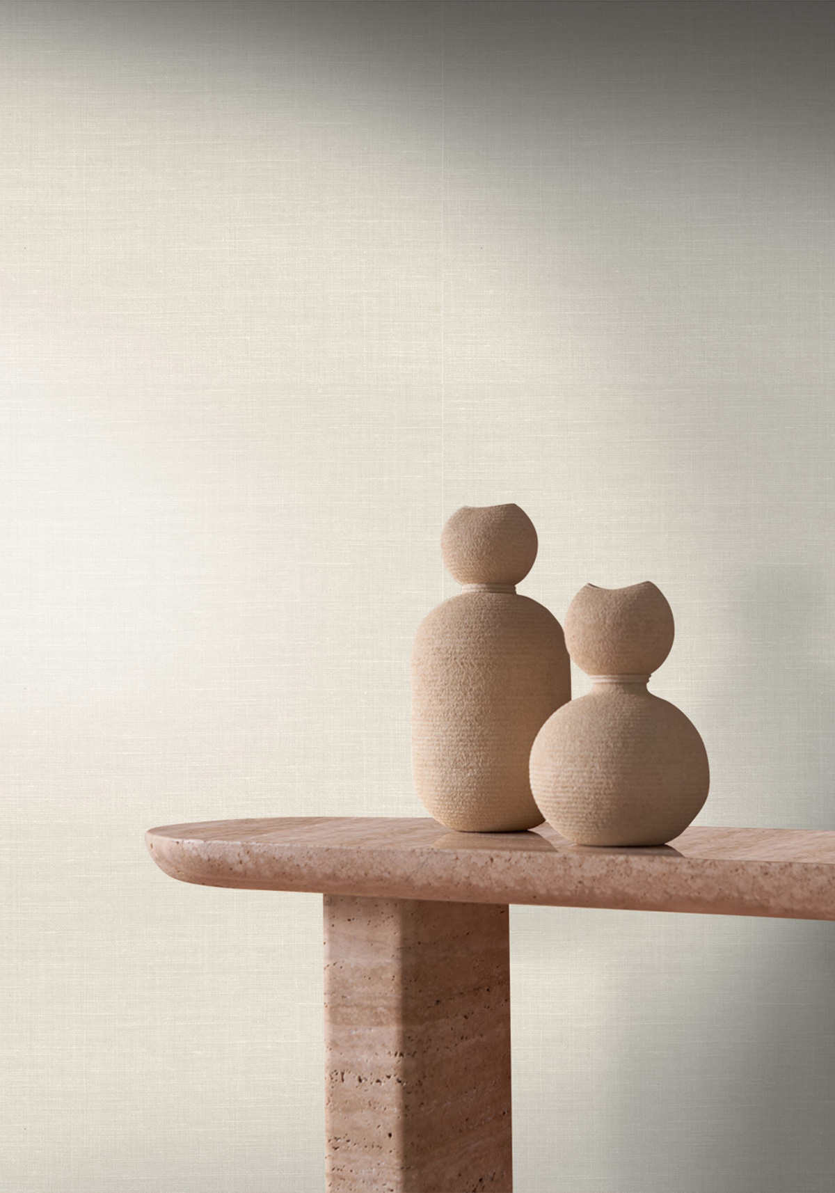 Papier peint Lin Shinok rayon de lune - Le Lin 2 de Casamance | Réf. CAS-73812558