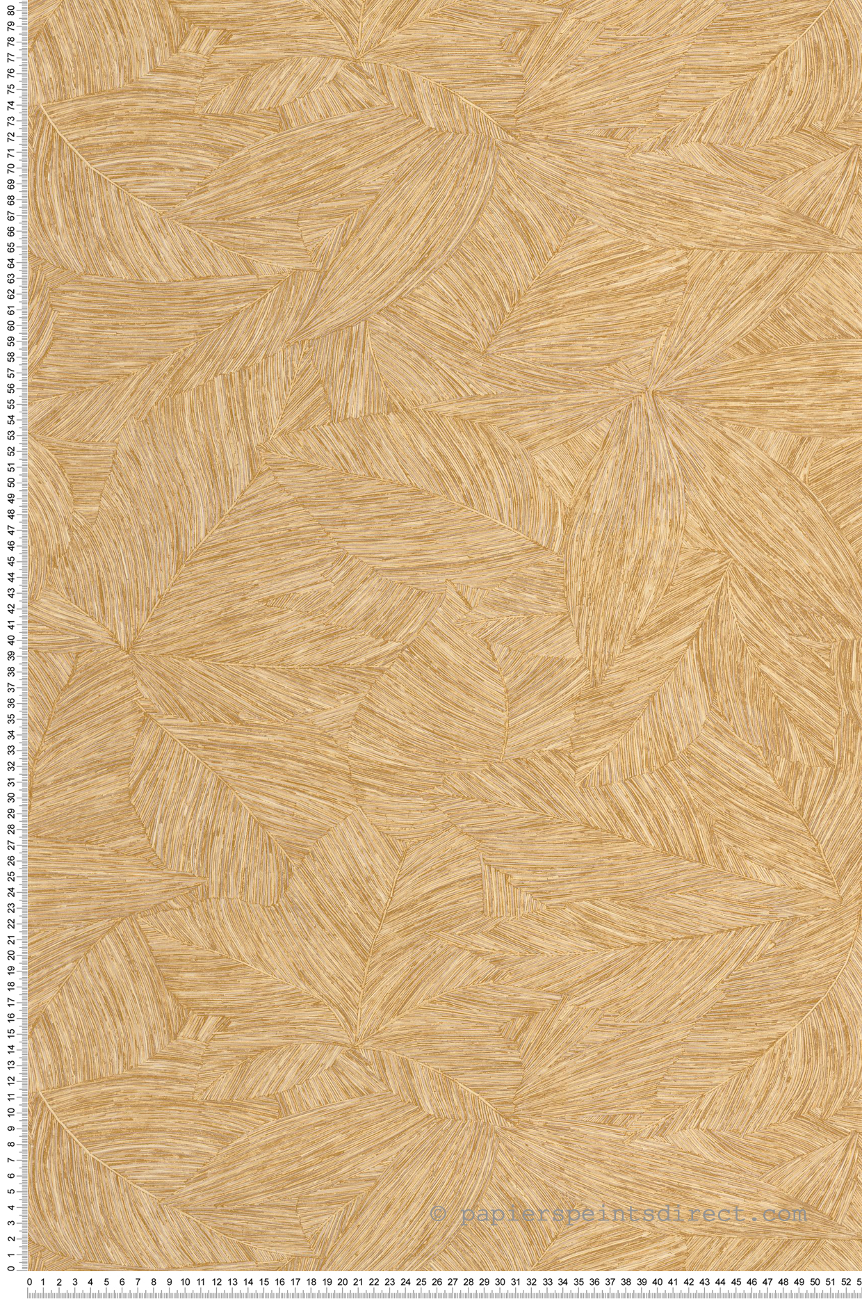 Papier peint Feuille Liège Archipel beige vanille - Borneo de Casélio | Réf. BORN106512024