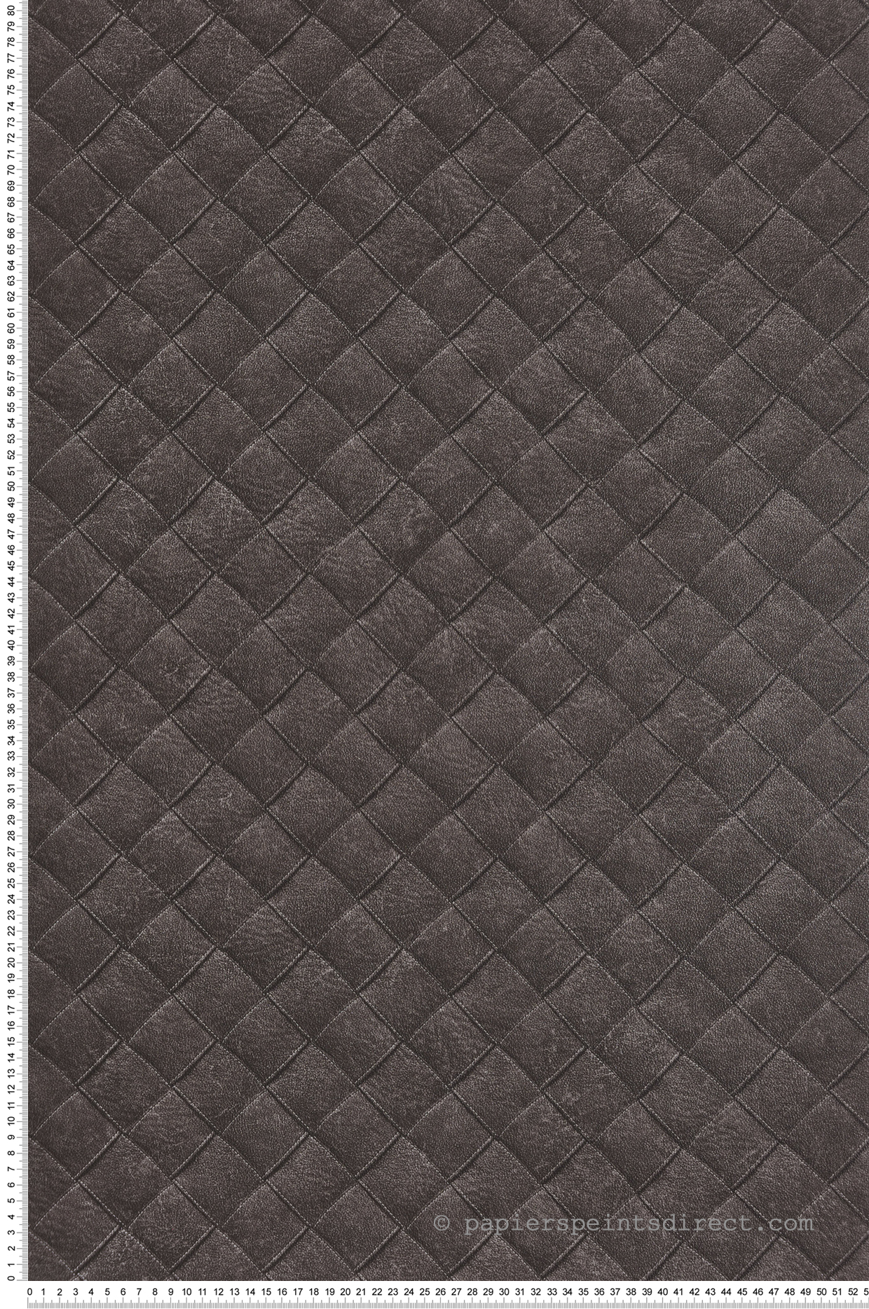 Papier peint Cuir Tressé noir - Maori de Montecolino | Réf. MC-TA25075