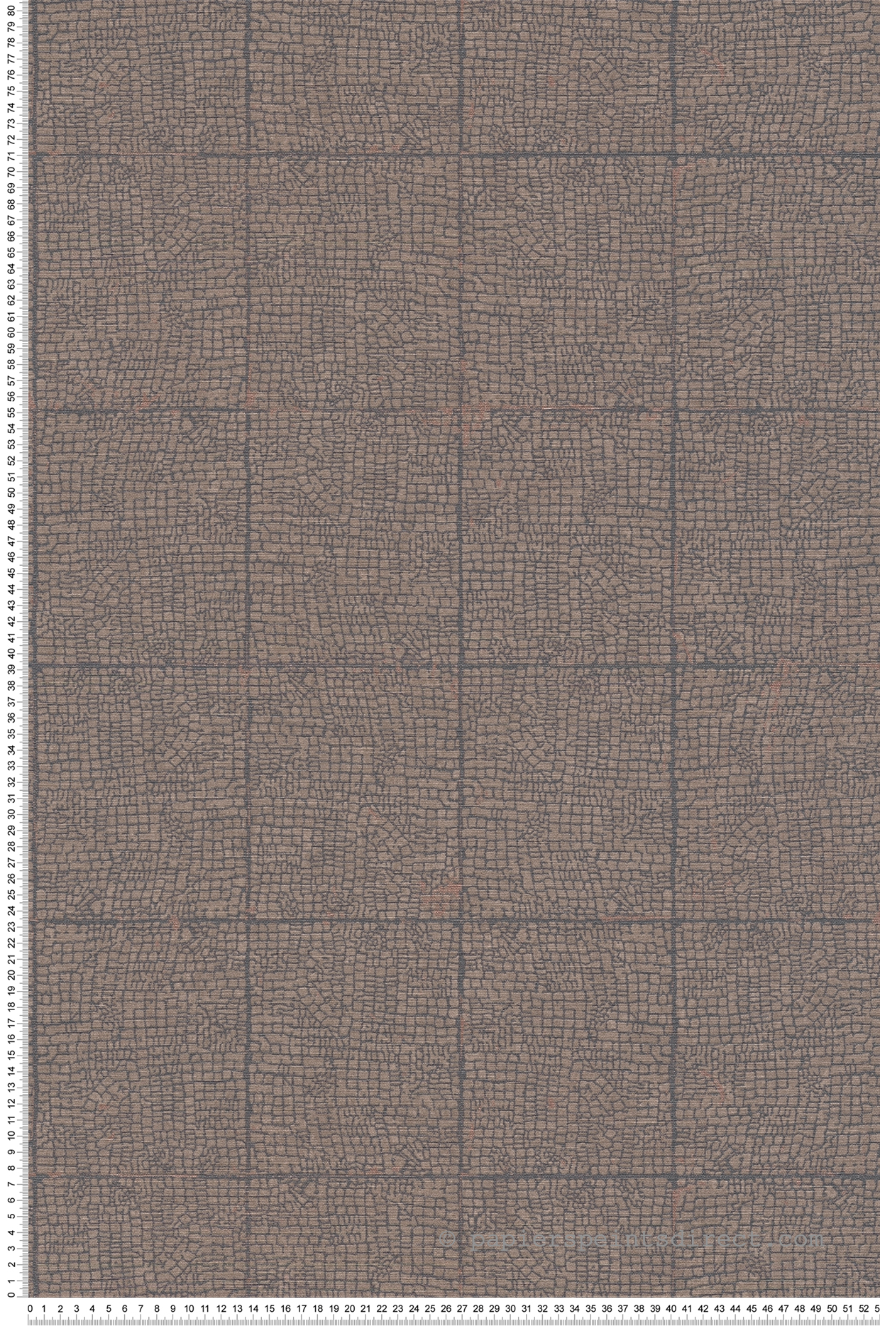 Papier peint Carrelage Craquelé marron et irisé - Desert Lodge de Livingwalls | Réf. 38526-4