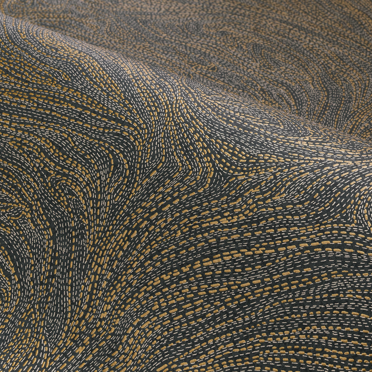 Papier peint Voie Lactée noir doré - Nuit d'Orient de Casamance AMBV | Réf. CAS-75414282