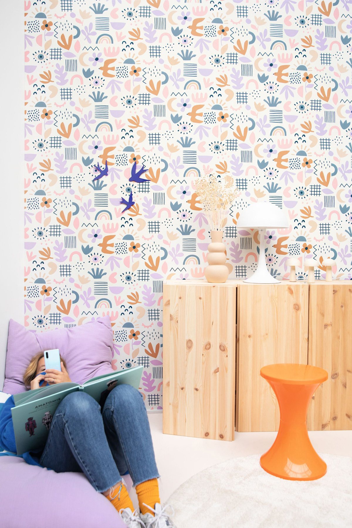 Papier peint Forme Feel Good violet - Young & Free de Casélio AMB2 | Réf. YNF103284022