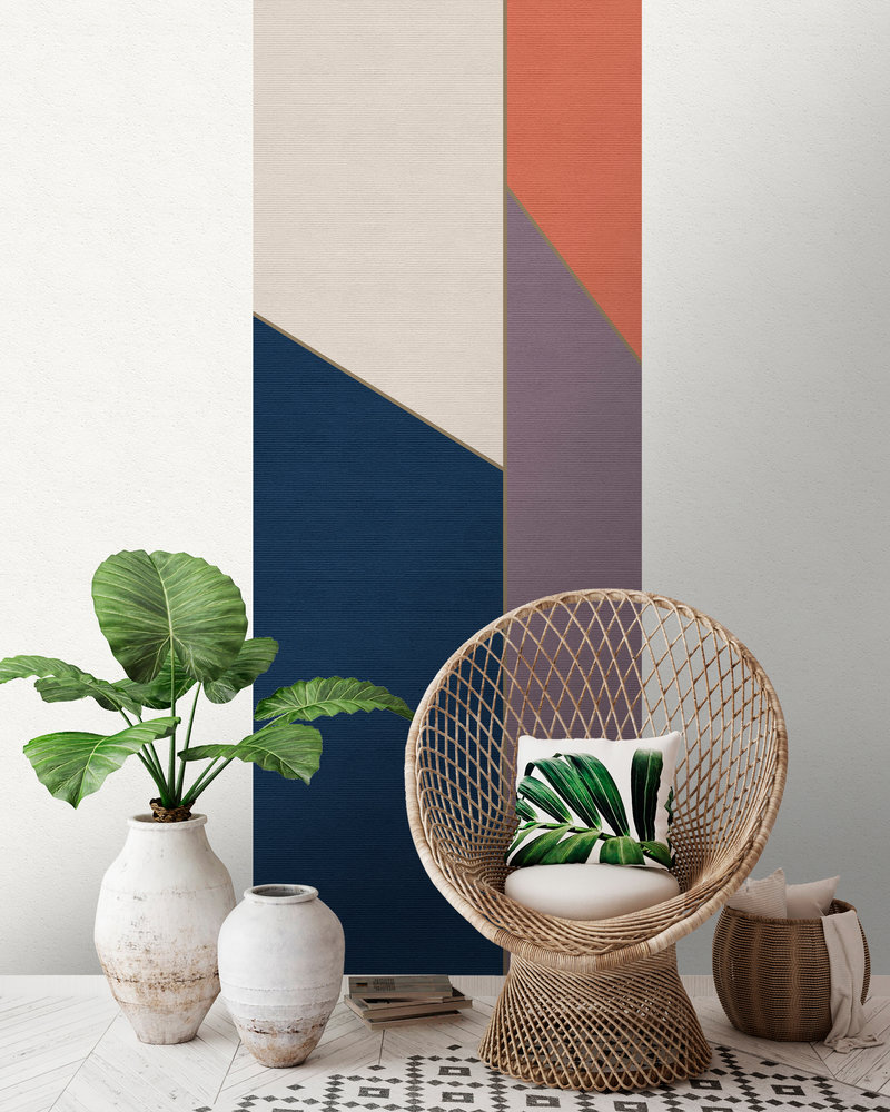 Papier peint panoramique Graphique Geometry panels 2 - Référence DD114537 - Intissé 200g/m2 - Standard 100 x 270