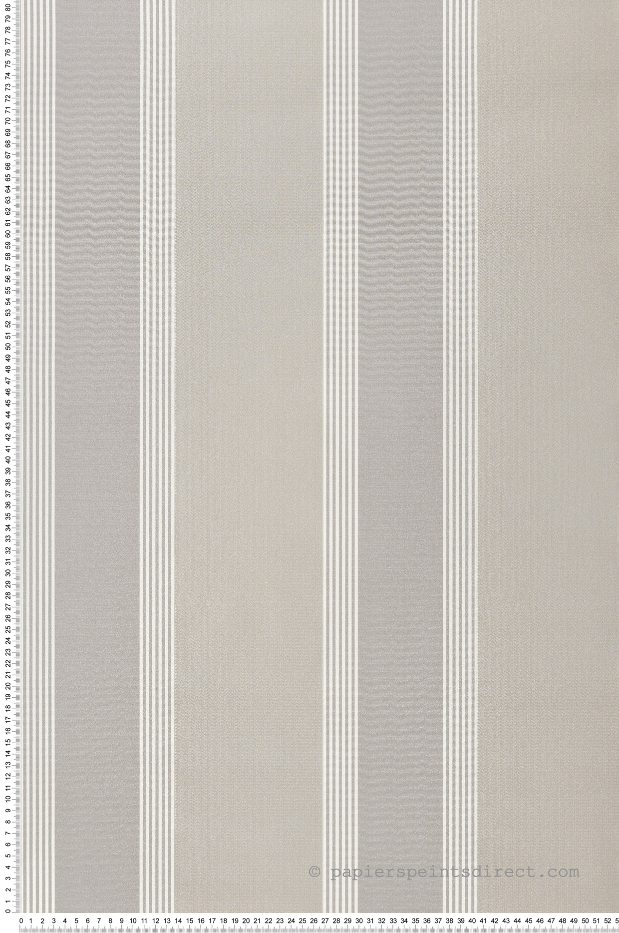 Papier peint Rayure Vintage beige gris - Scala de Montecolino | Réf. MC-28873