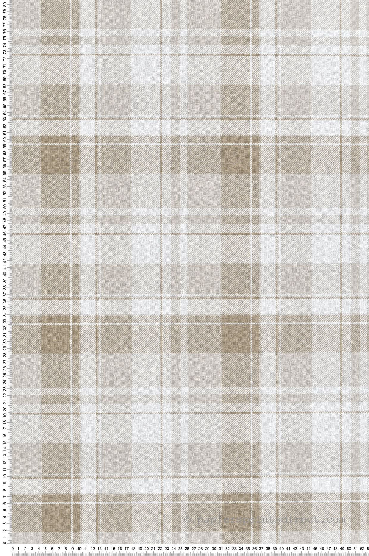 Papier peint Carreaux Tartan grège taupe - Garden Party 2 de Montecolino | Réf. MC-8386