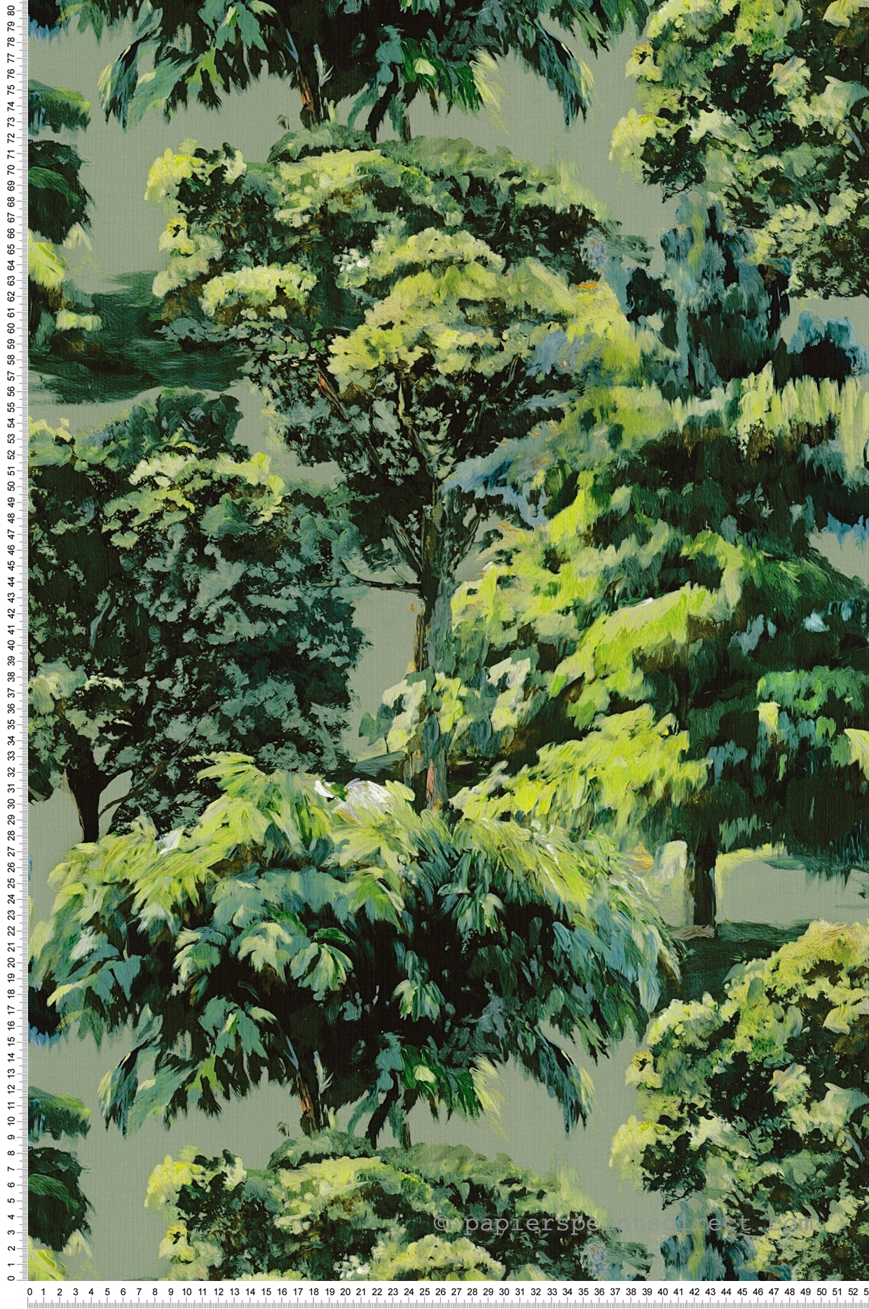 Papier peint Arbres Peinture vert - Pintwalls 3 d'A.S. Création | Réf. AS-791877