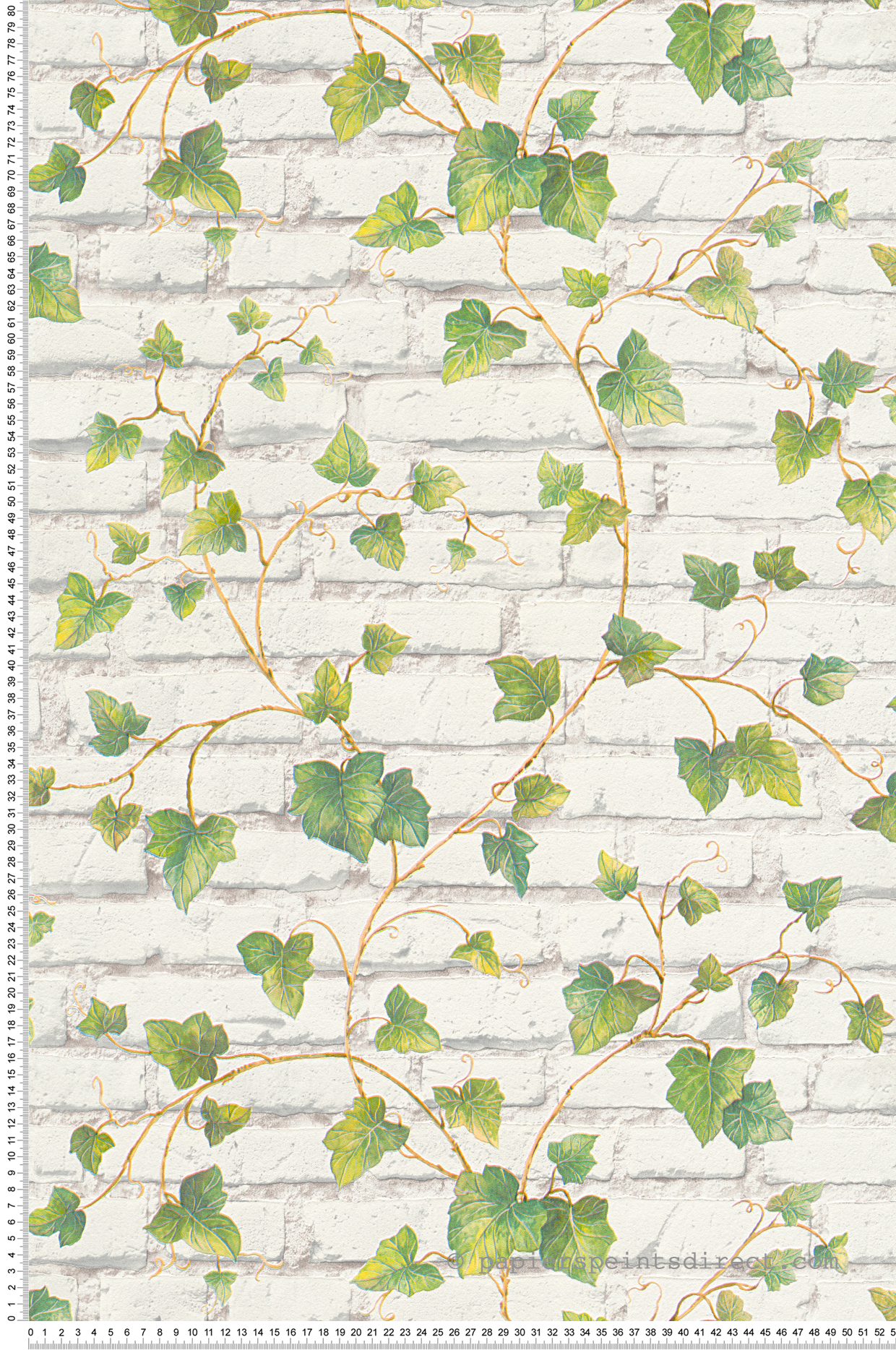 Papier peint Briques blanches lierre - Elements 2 d'A.S. Création | Réf. AS-319421