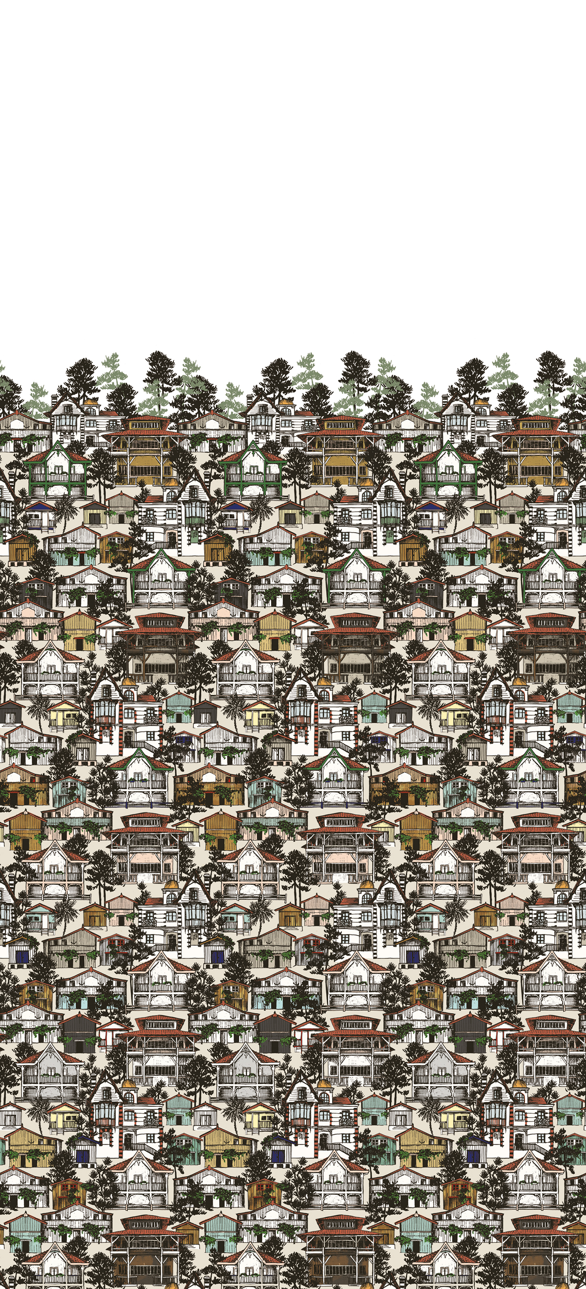 Papier peint panoramique Première ligne Bassin - 3 lés - Isidore Leroy