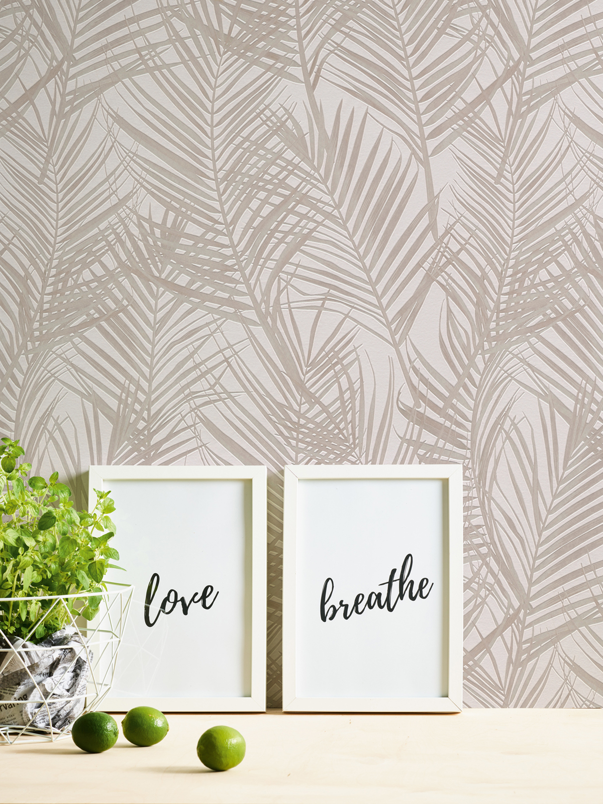 Papier peint Feuille Fougère Mango nacré - Attractive 2 d'A.S. Création AMB3 | Réf. AS-390383