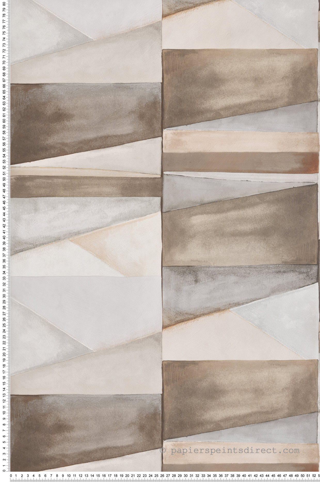 Papier peint Géométrique Ethnique marron gris beige - Boca Chica de Montecolino | Réf. MC-SO27033