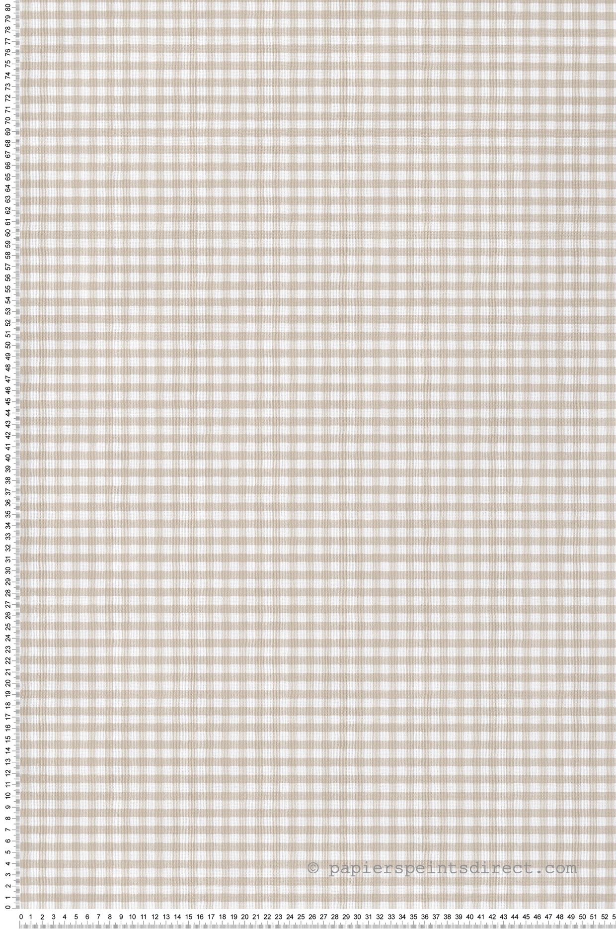 Papier peint Carreaux Vichy beige blanc - Babyland 2 de Lutèce | Réf. LTC-14847