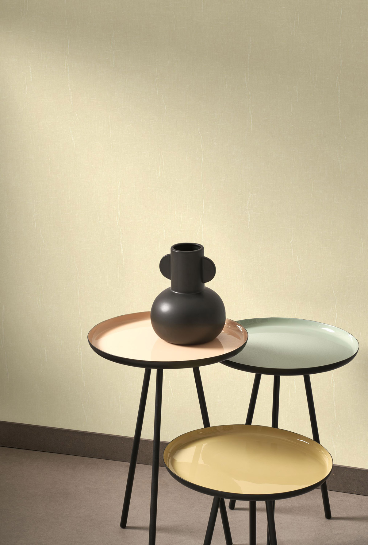 Papier peint Uni Etamine jaune limonade - Etamine de Casadéco | Réf. ETAM200252121