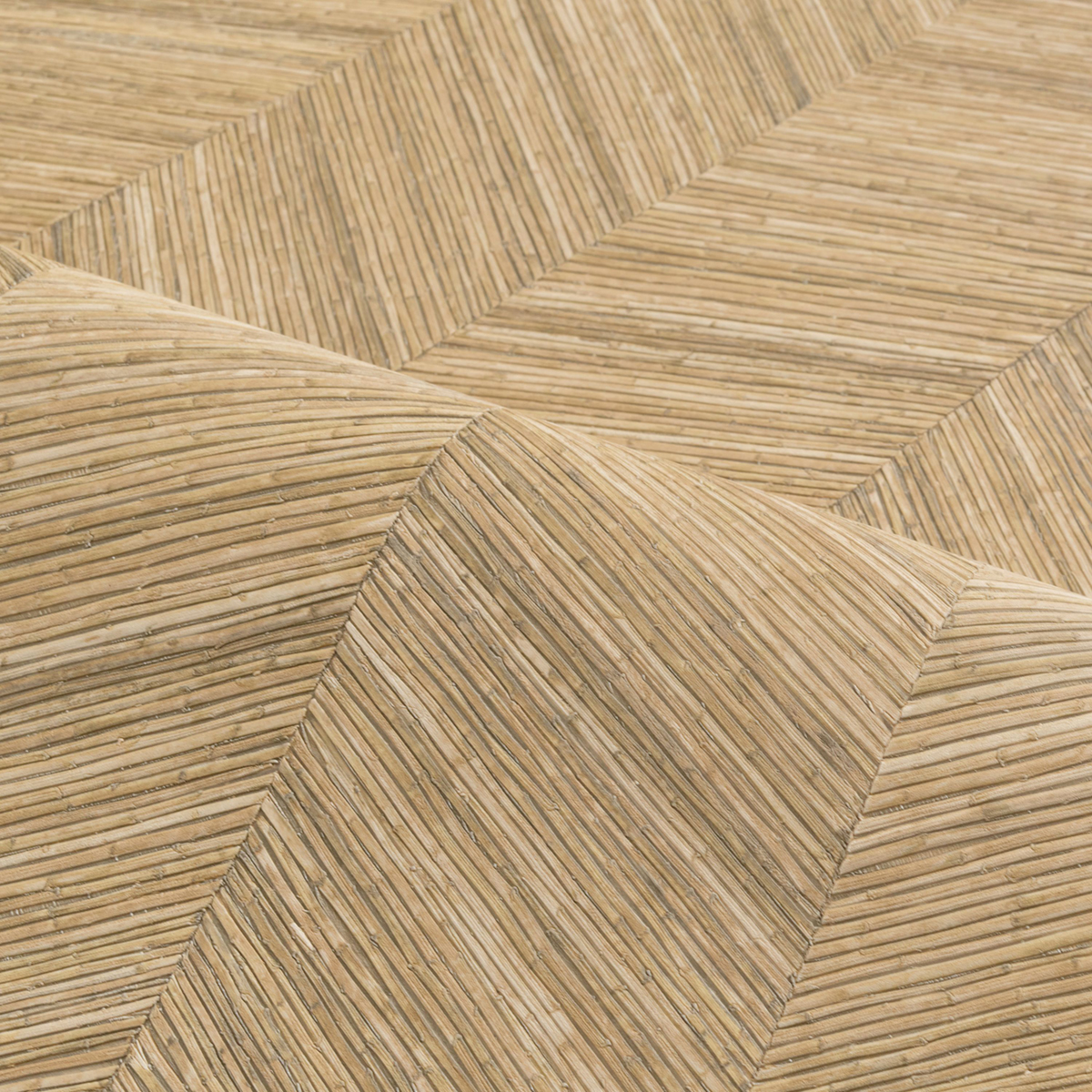 Papier peint Chevron Bois Ocotea sable - Végétal de Casamance | Réf. CAS-75370916