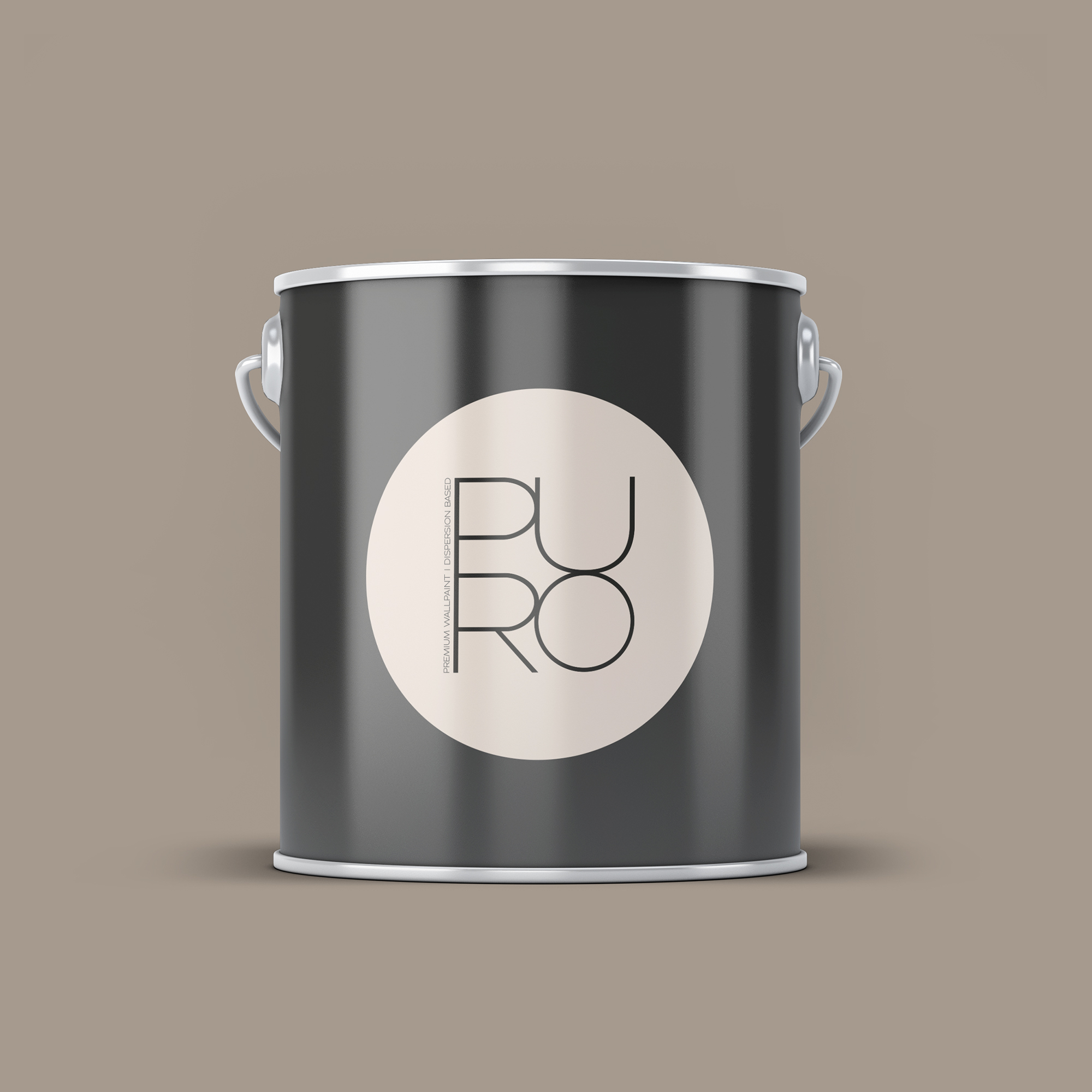 Image d'un pot de 2,5 litres de peinture Puro marron calm taupe - c7001