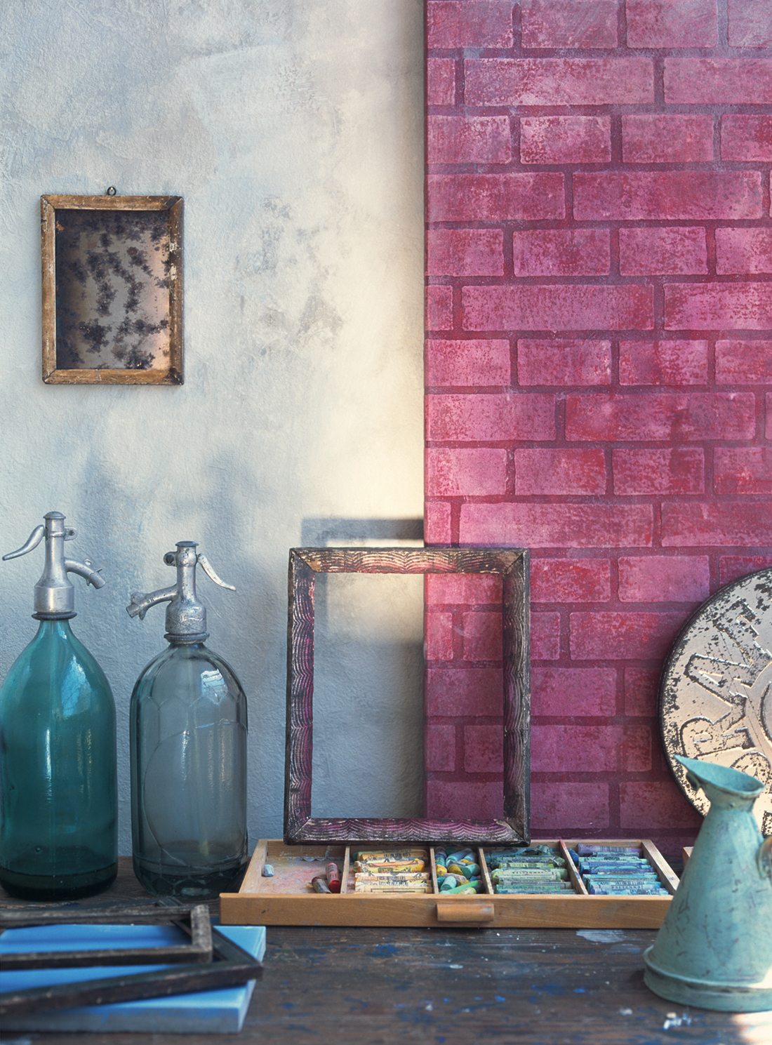 Mur de briques - Papier peint à peindre GO de Montécolino