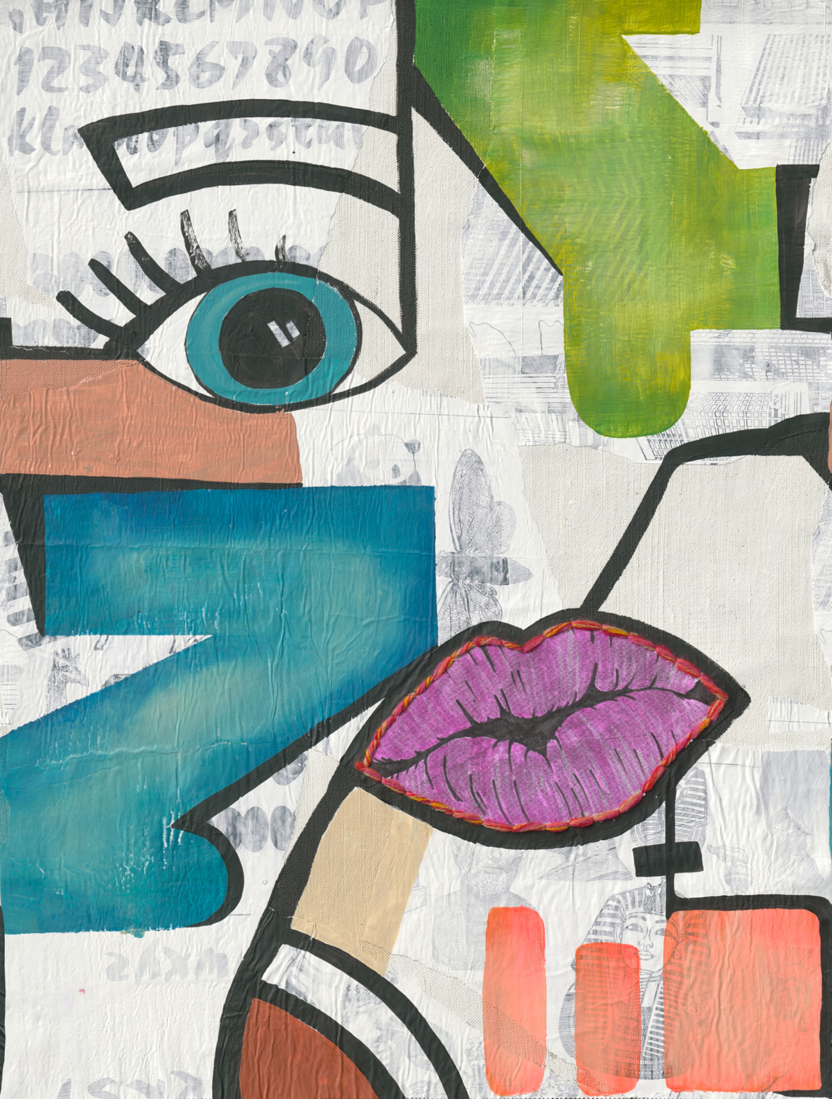 Papier peint panoramique Steet Art Visage - The Wall 3 d'A.S. Création | Réf. AS-398881