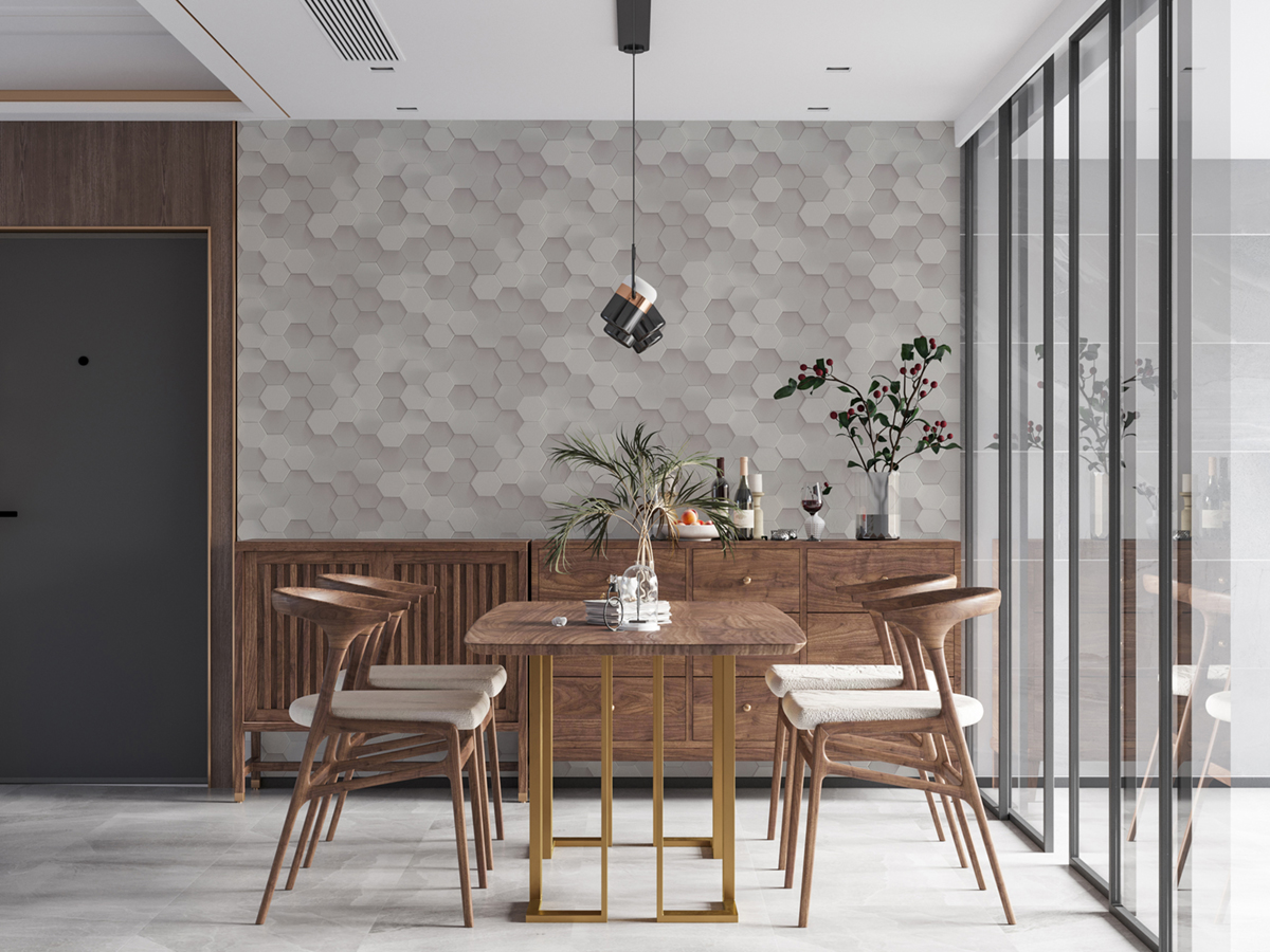 Papier peint 3D Nid d'Abeille blanc - Pintwalls d'A.S. Création | Réf. AS-387231