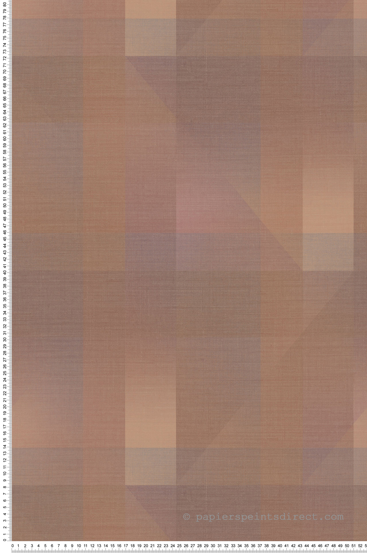 Papier peint Patchwork Géométrique Edward terracotta - Carnaby Street de Casadéco | Réf. CARN200508356