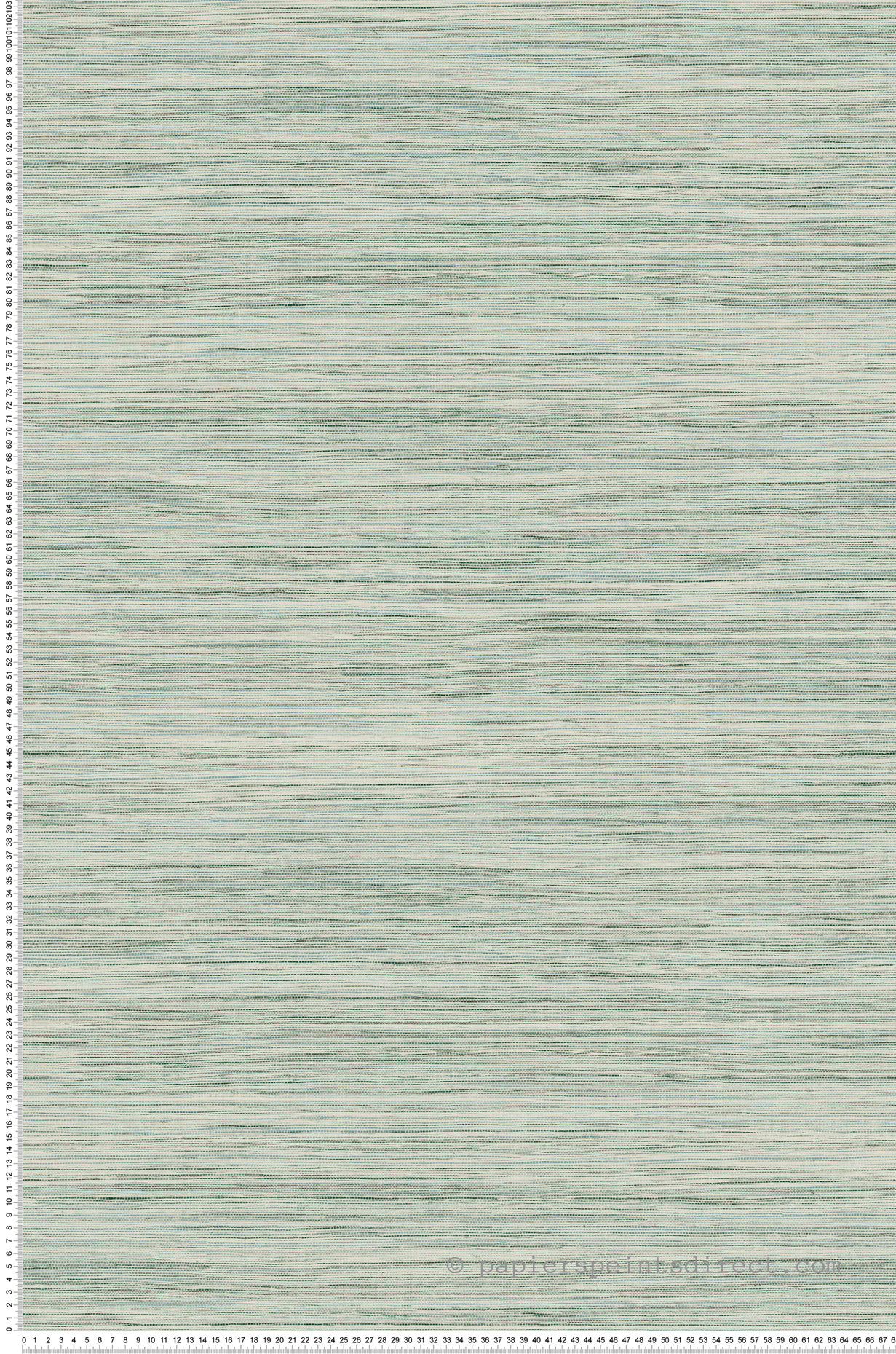 Papier peint Tissage Fontaine vert bleu - Greenhouse de York (Initiales) | Réf. INI-GO8303