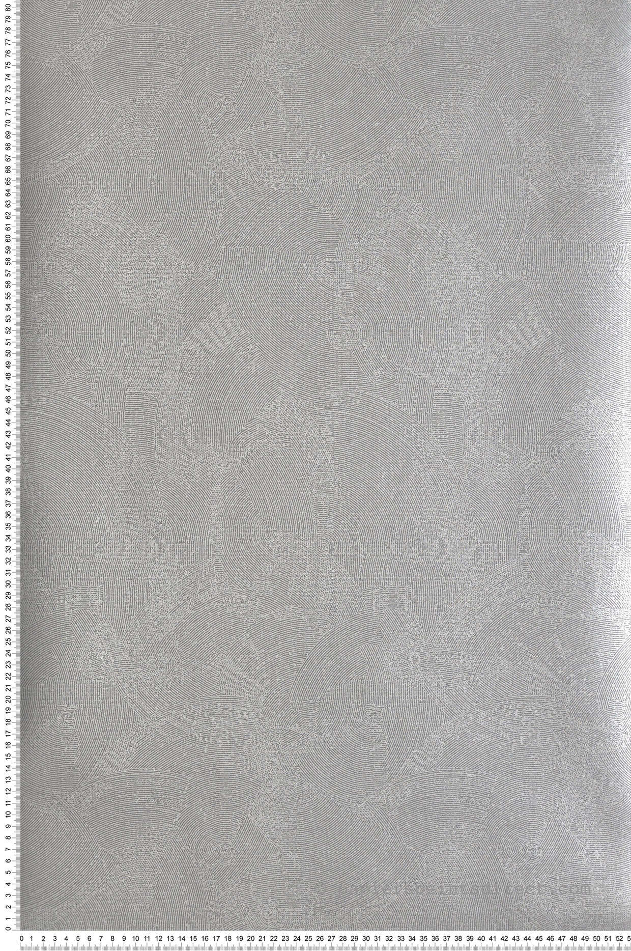 Papier peint Cercle Graphique gris argenté - Attitude de Lutèce | Réf. LTC-DWP0366-07