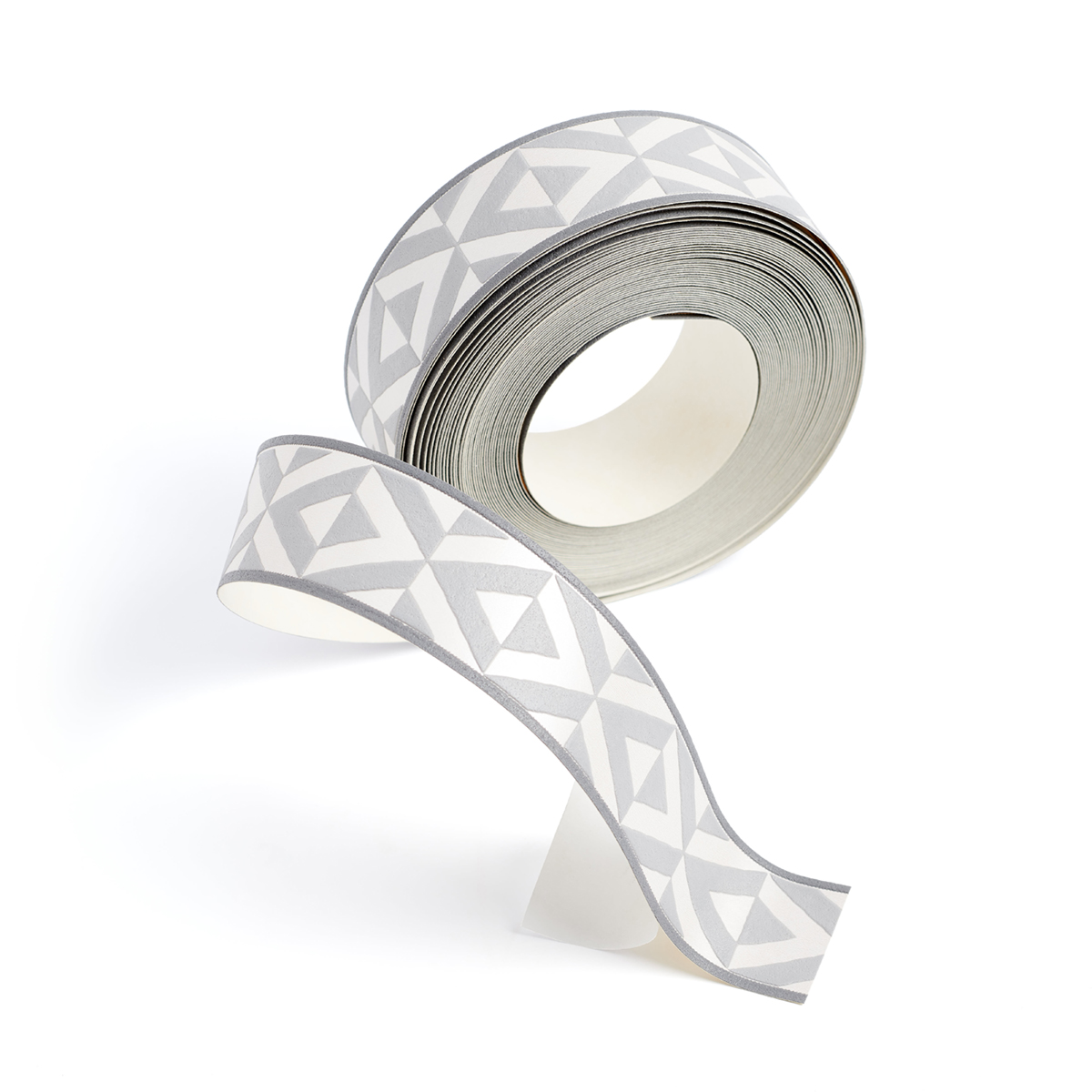 Galon Graphique gris nacré - Collection Bordures & Galons de Montecolino