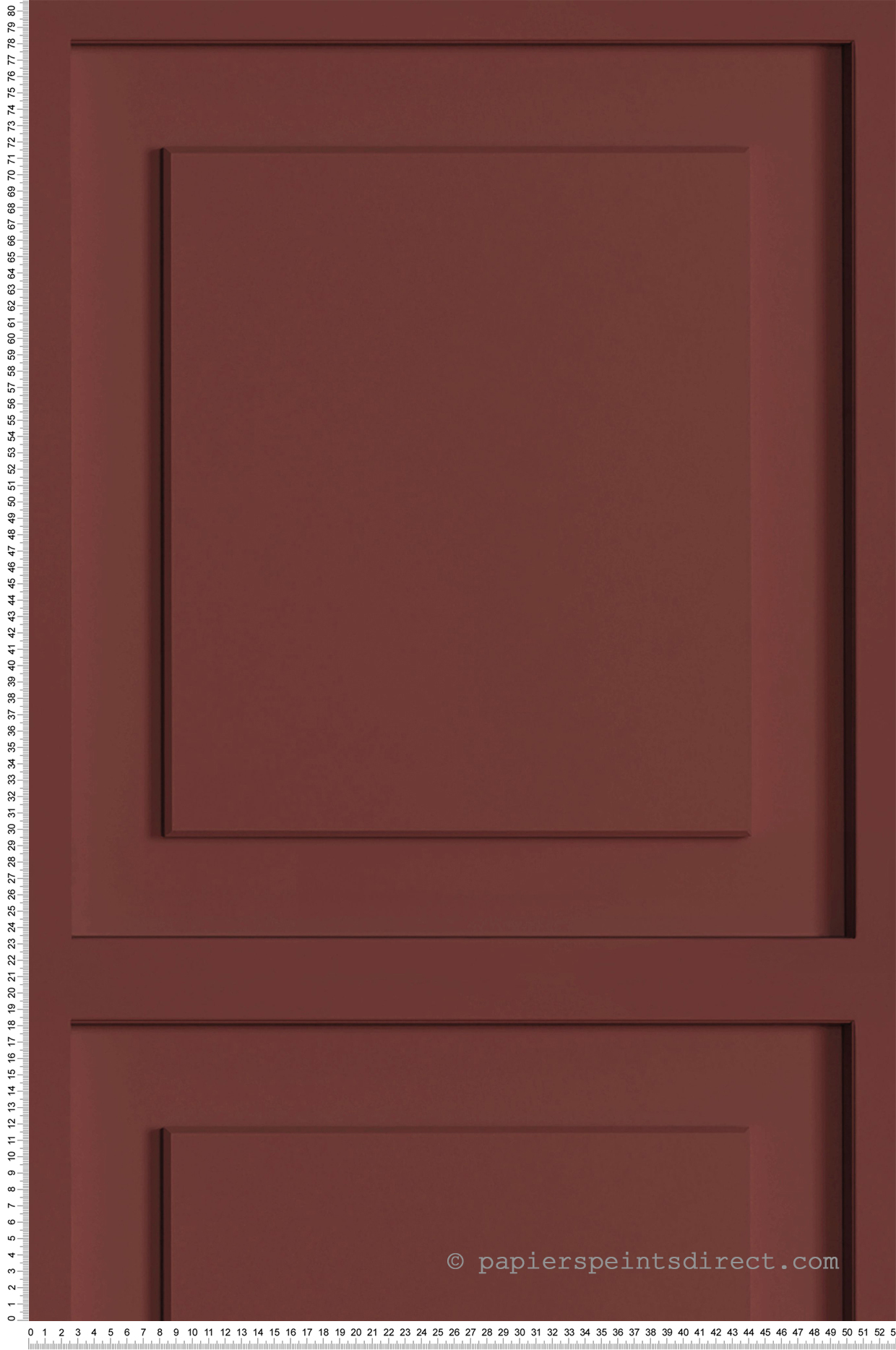 Papier peint Moulure Moderne bordeaux - Moulures & Co de Casadéco | Réf. MOCO201378871